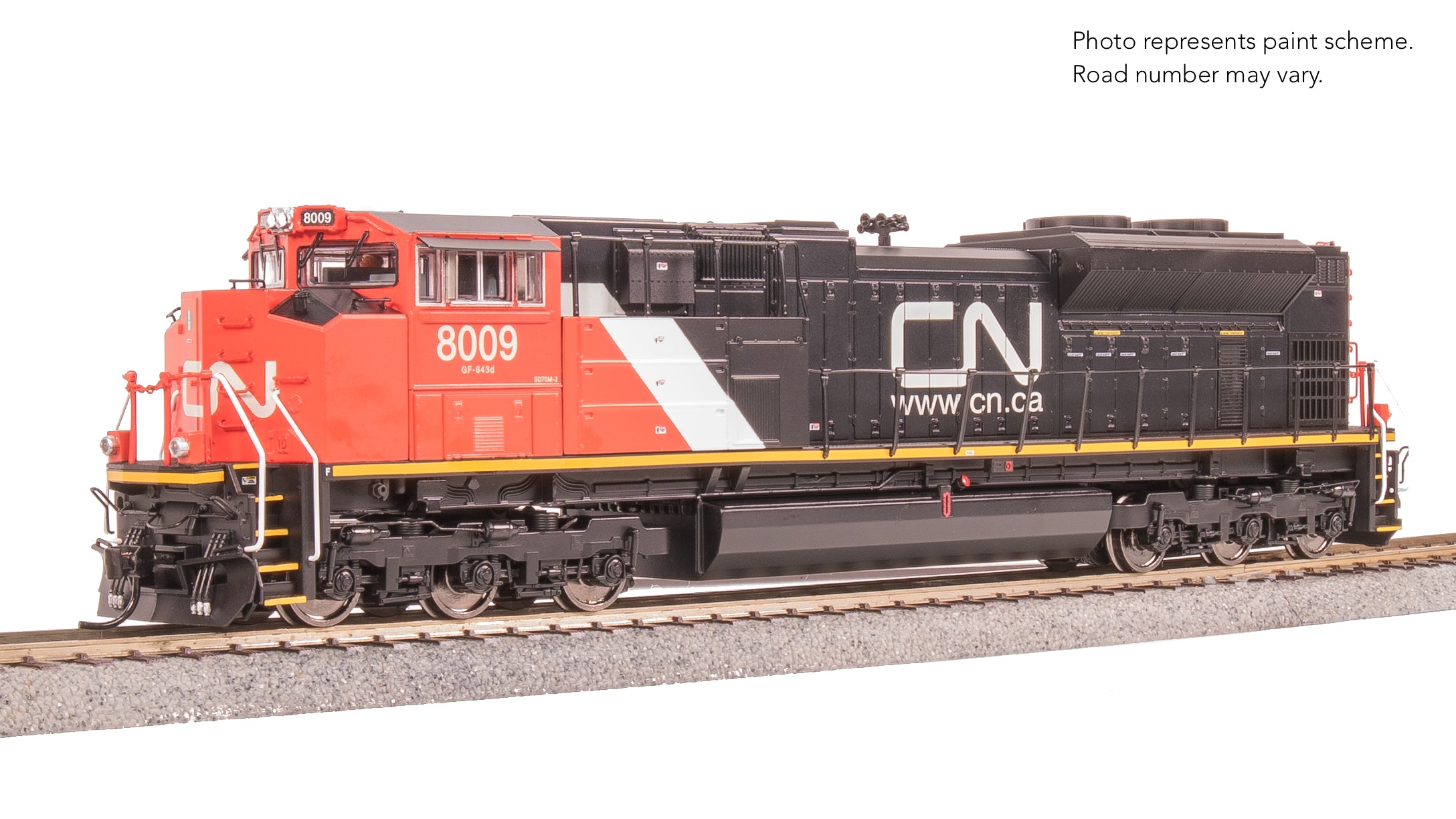 8675 EMD SD70M-2, CN 8016, Website Scheme, Paragon4 Sound/DC/DCC, w/ Smoke, HO