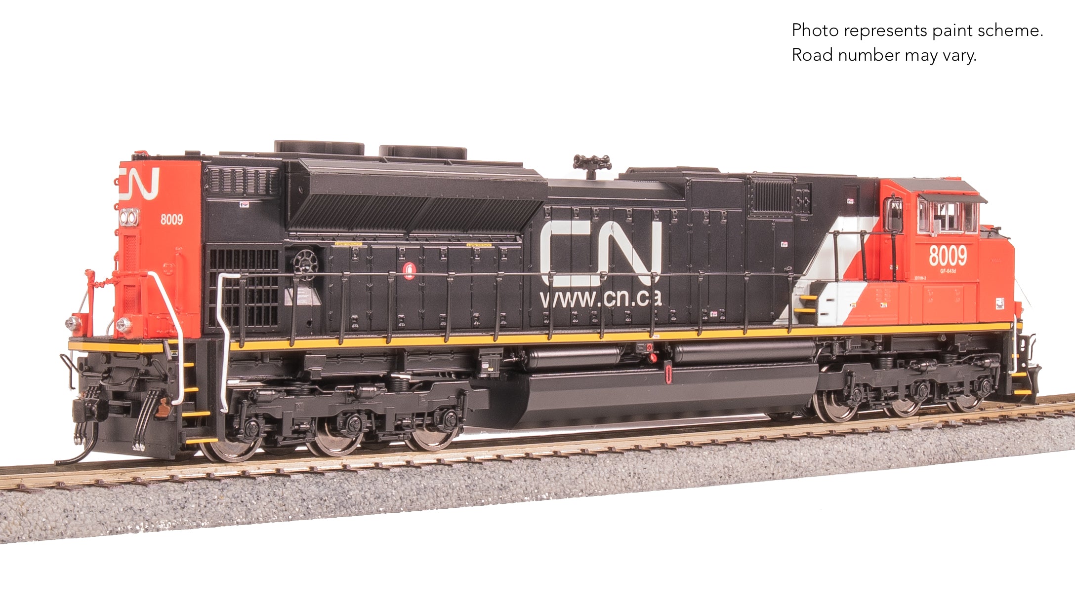 8675 EMD SD70M-2, CN 8016, Website Scheme, Paragon4 Sound/DC/DCC, w/ Smoke, HO