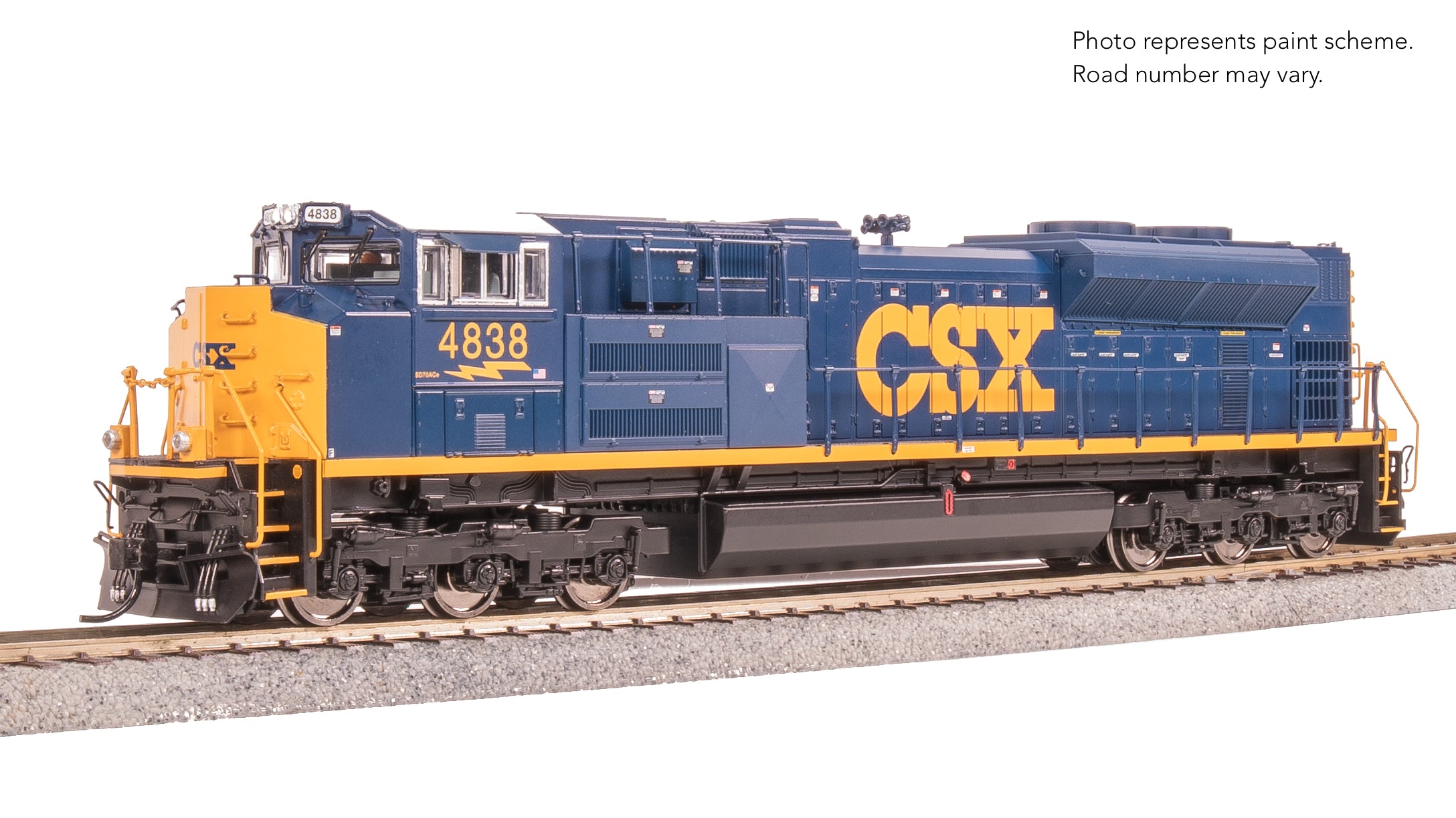 8676 EMD SD70ACe, CSX 4838, YN3 Paint, Paragon4 Sound/DC/DCC, w/ Smoke, HO