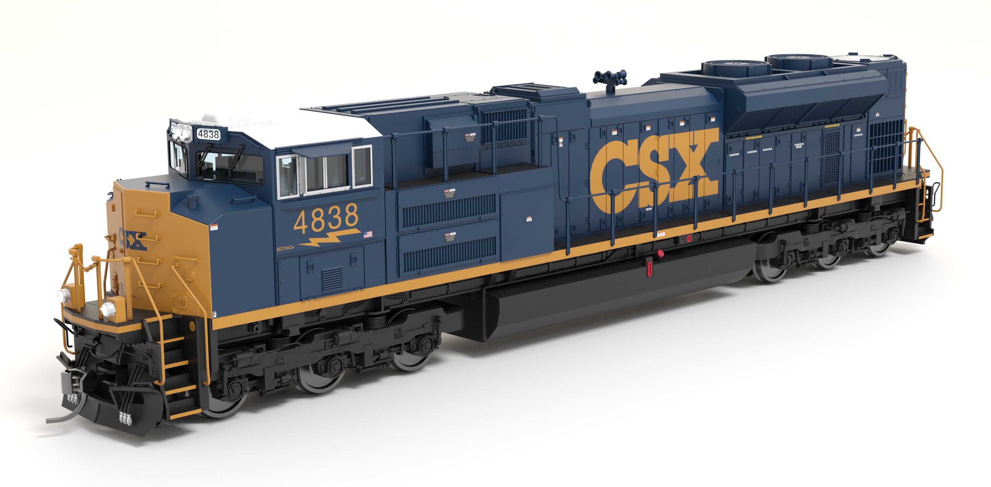 8676 EMD SD70ACe, CSX 4838, YN3 Paint, Paragon4 Sound/DC/DCC, w/ Smoke, HO