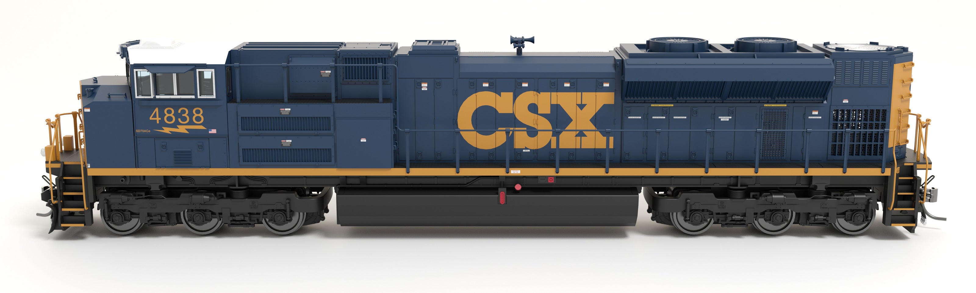 8676 EMD SD70ACe, CSX 4838, YN3 Paint, Paragon4 Sound/DC/DCC, w/ Smoke, HO