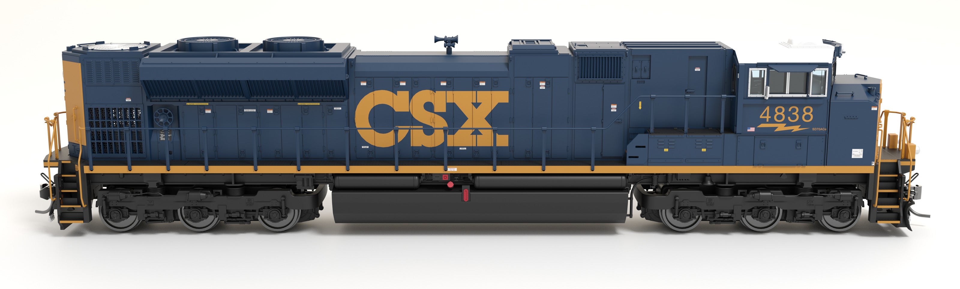 8676 EMD SD70ACe, CSX 4838, YN3 Paint, Paragon4 Sound/DC/DCC, w/ Smoke, HO