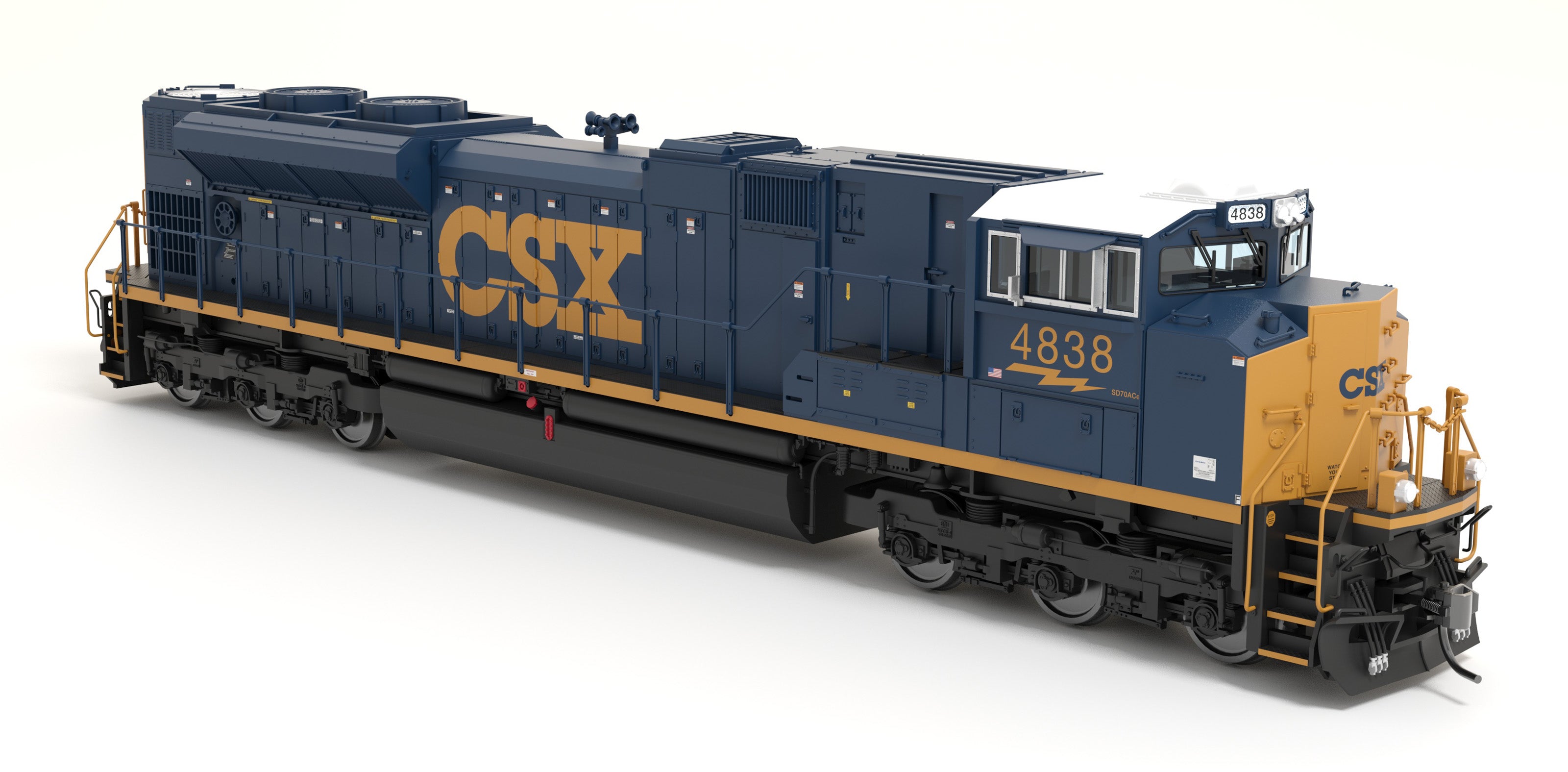 8676 EMD SD70ACe, CSX 4838, YN3 Paint, Paragon4 Sound/DC/DCC, w/ Smoke, HO