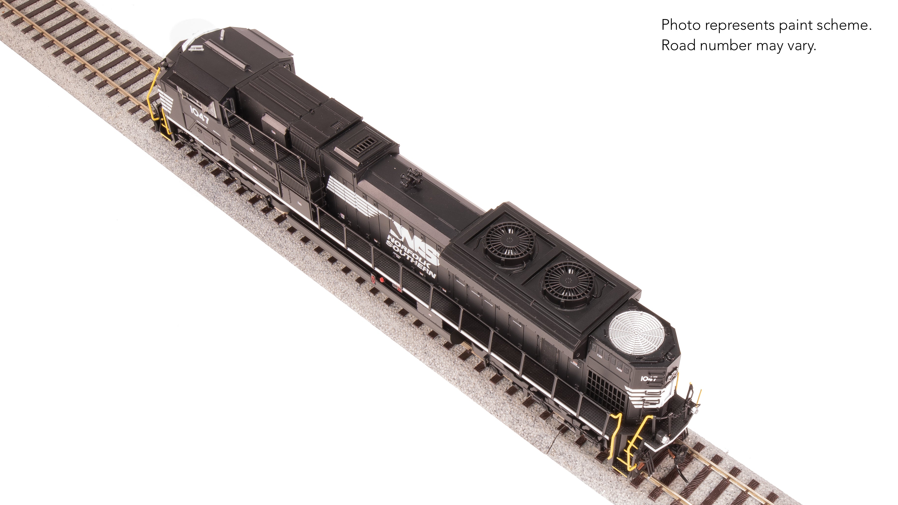 8679 EMD SD70ACe, NS 1047, Black/White, Paragon4 Sound/DC/DCC, w/ Smoke, HO