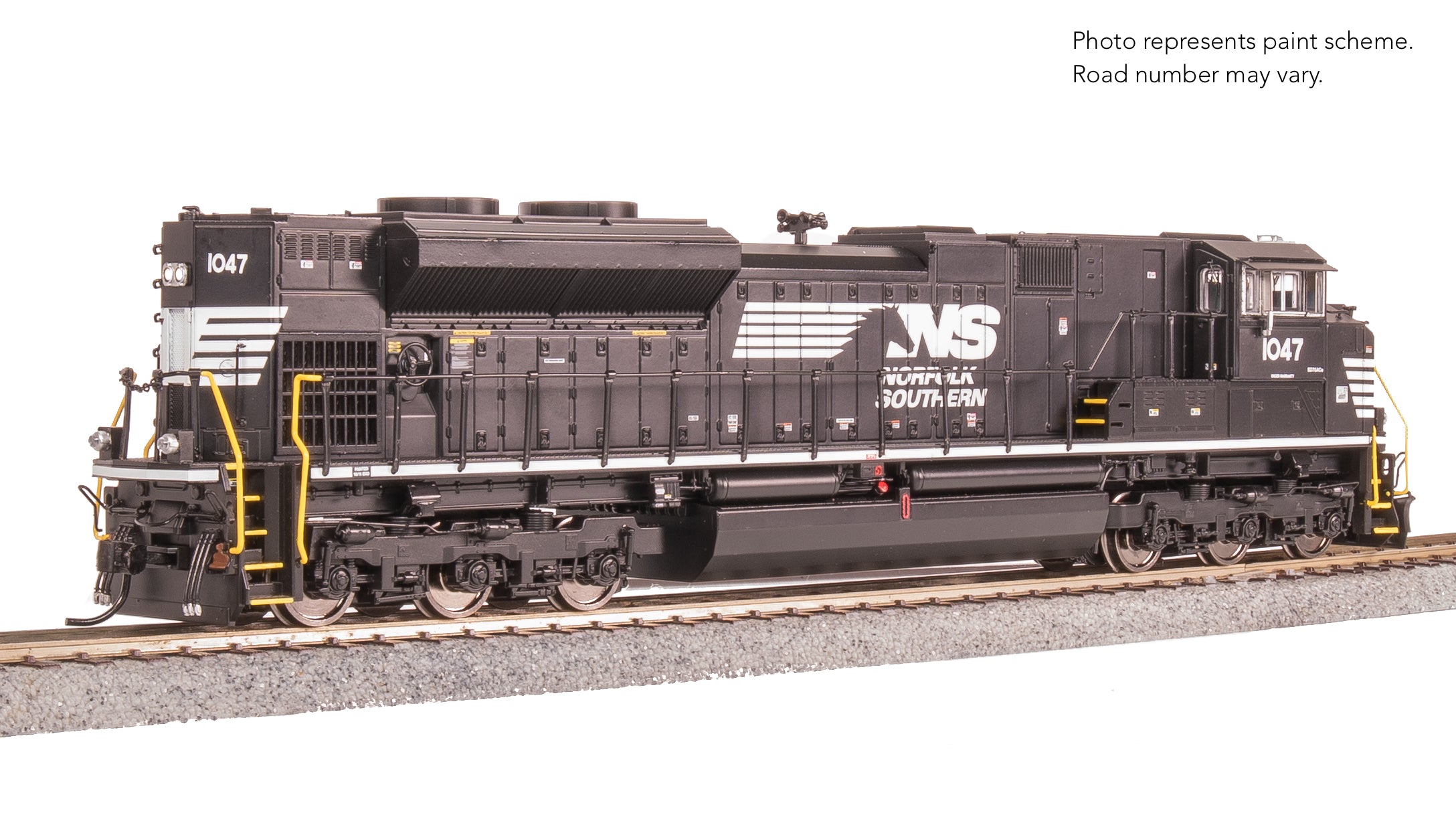 8679 EMD SD70ACe, NS 1047, Black/White, Paragon4 Sound/DC/DCC, w/ Smoke, HO