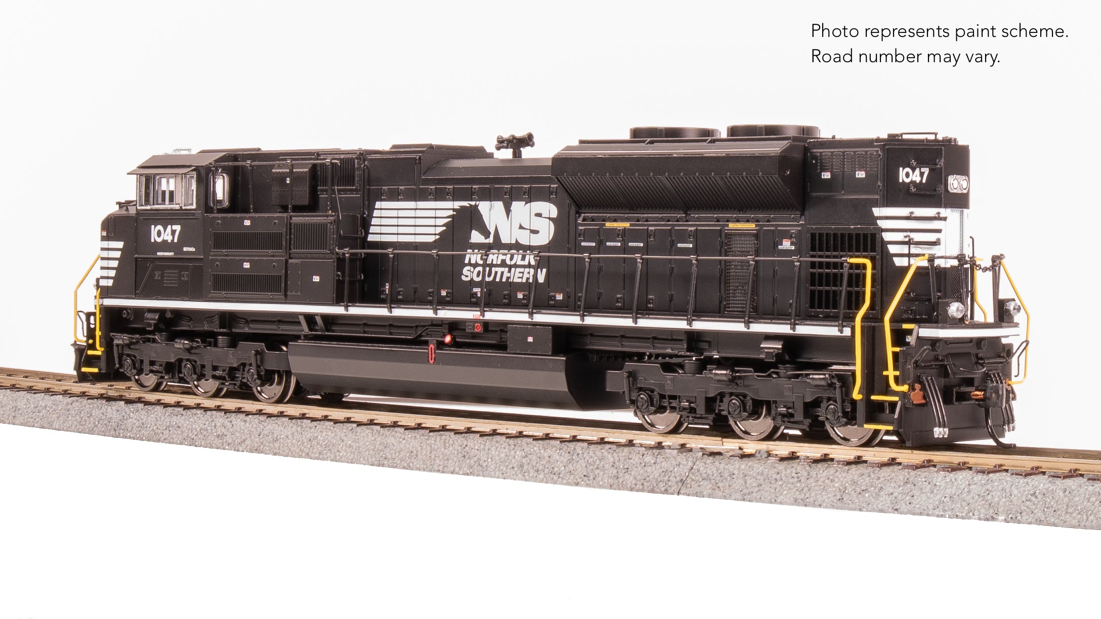 8679 EMD SD70ACe, NS 1047, Black/White, Paragon4 Sound/DC/DCC, w/ Smoke, HO