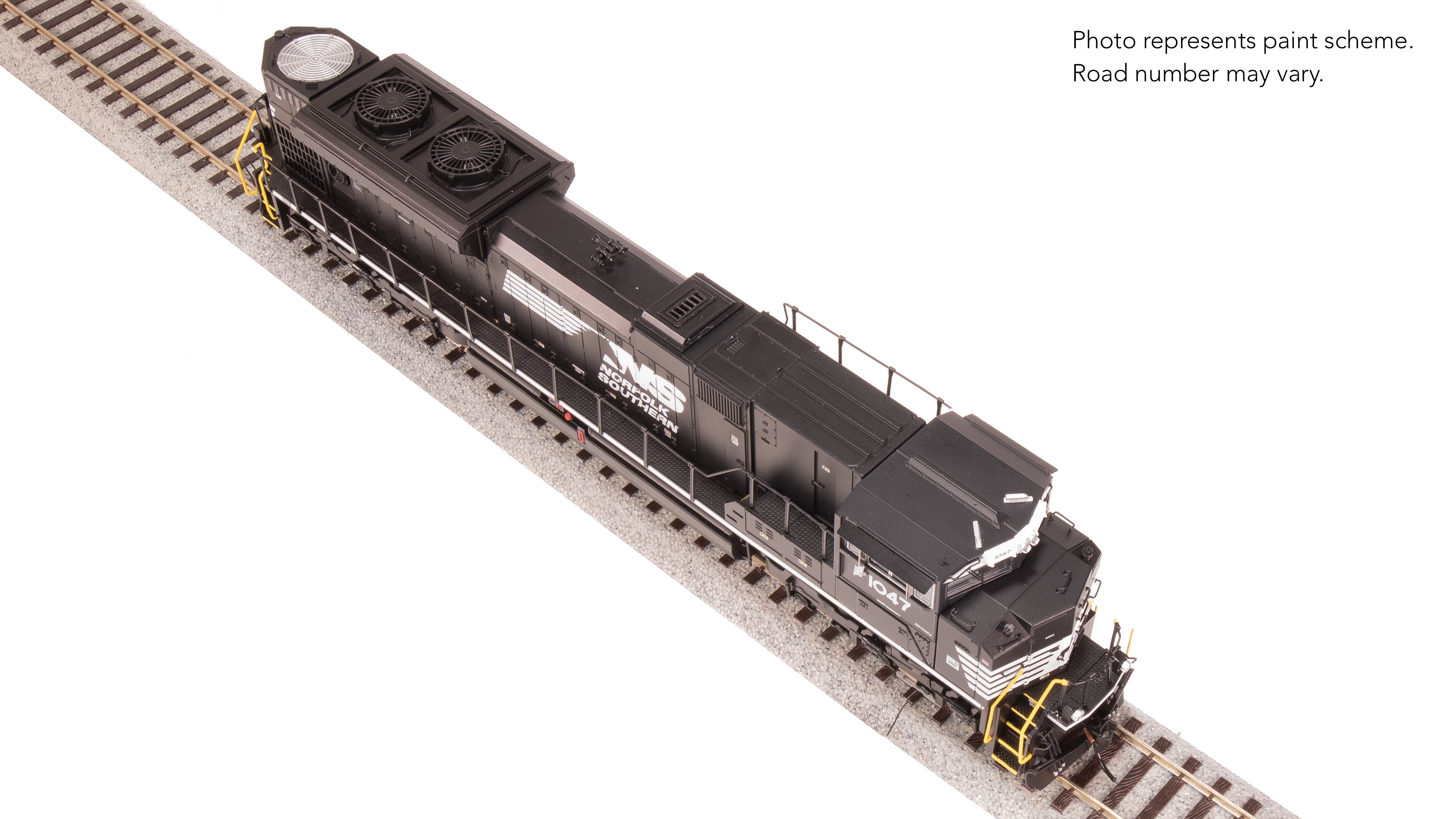 8679 EMD SD70ACe, NS 1047, Black/White, Paragon4 Sound/DC/DCC, w/ Smoke, HO