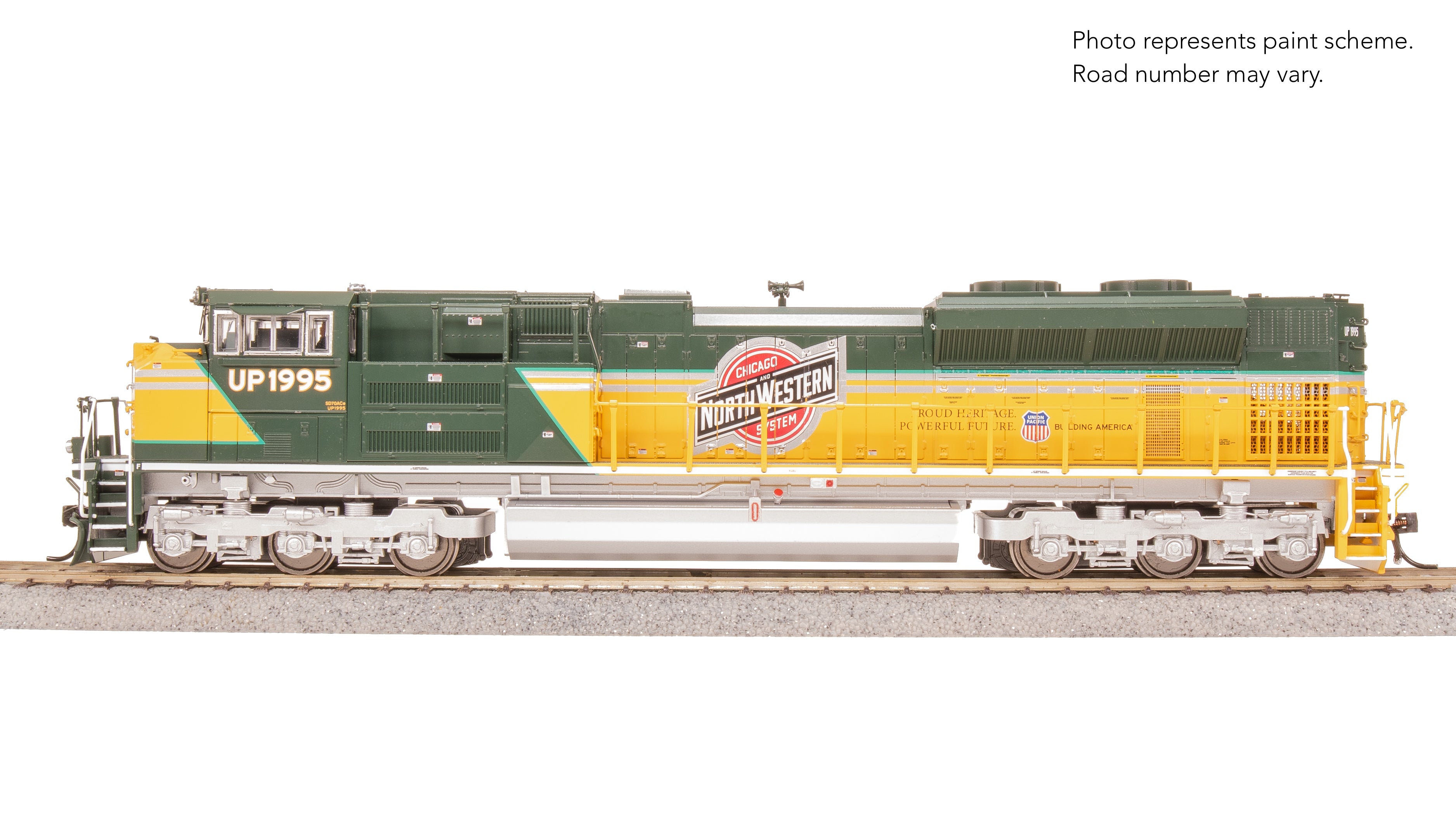 8687 EMD SD70ACe, UP 1995, CNW Heritage Paint, Paragon4 Sound/DC/DCC, w/ Smoke, HO