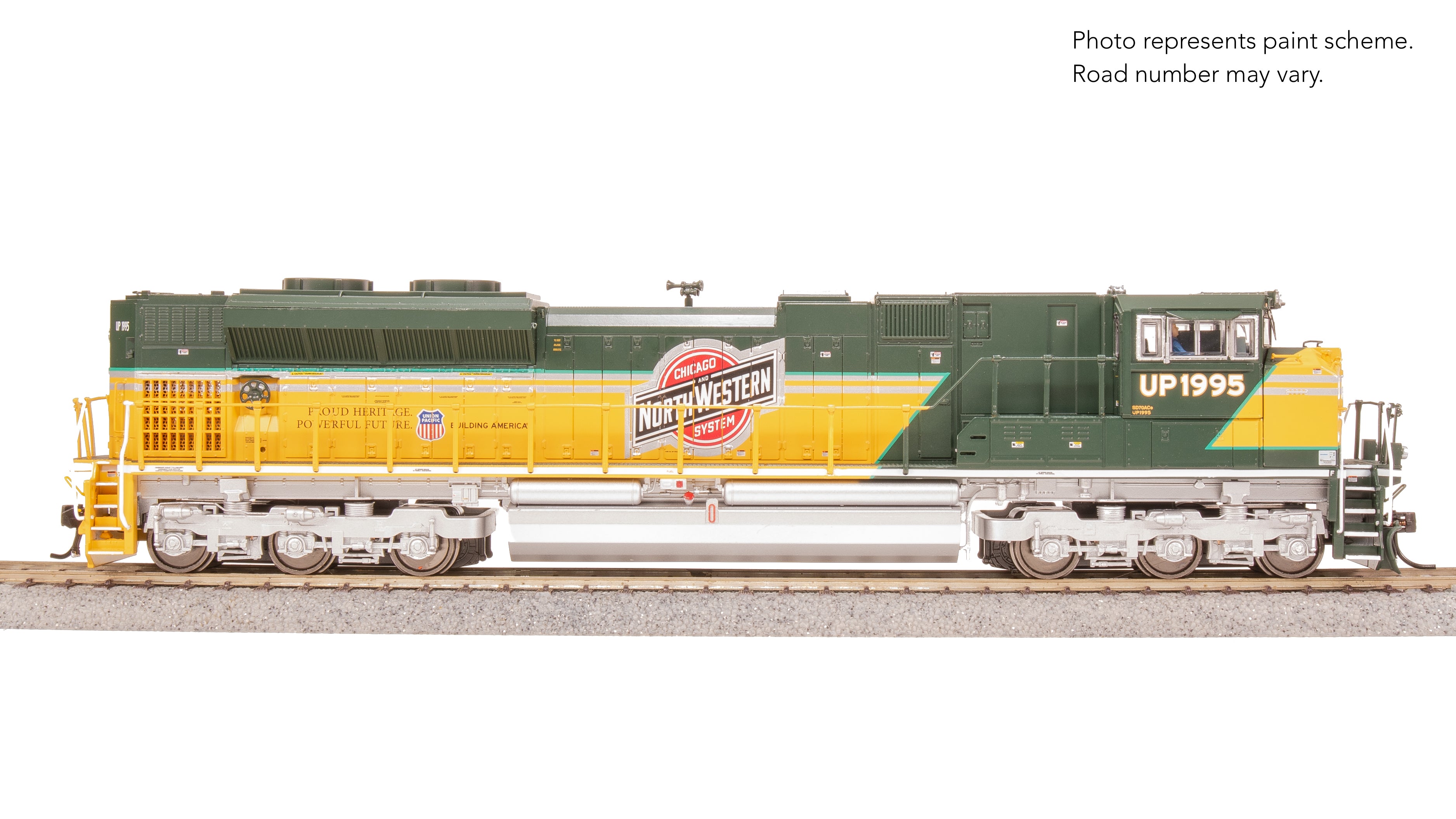 8687 EMD SD70ACe, UP 1995, CNW Heritage Paint, Paragon4 Sound/DC/DCC, w/ Smoke, HO