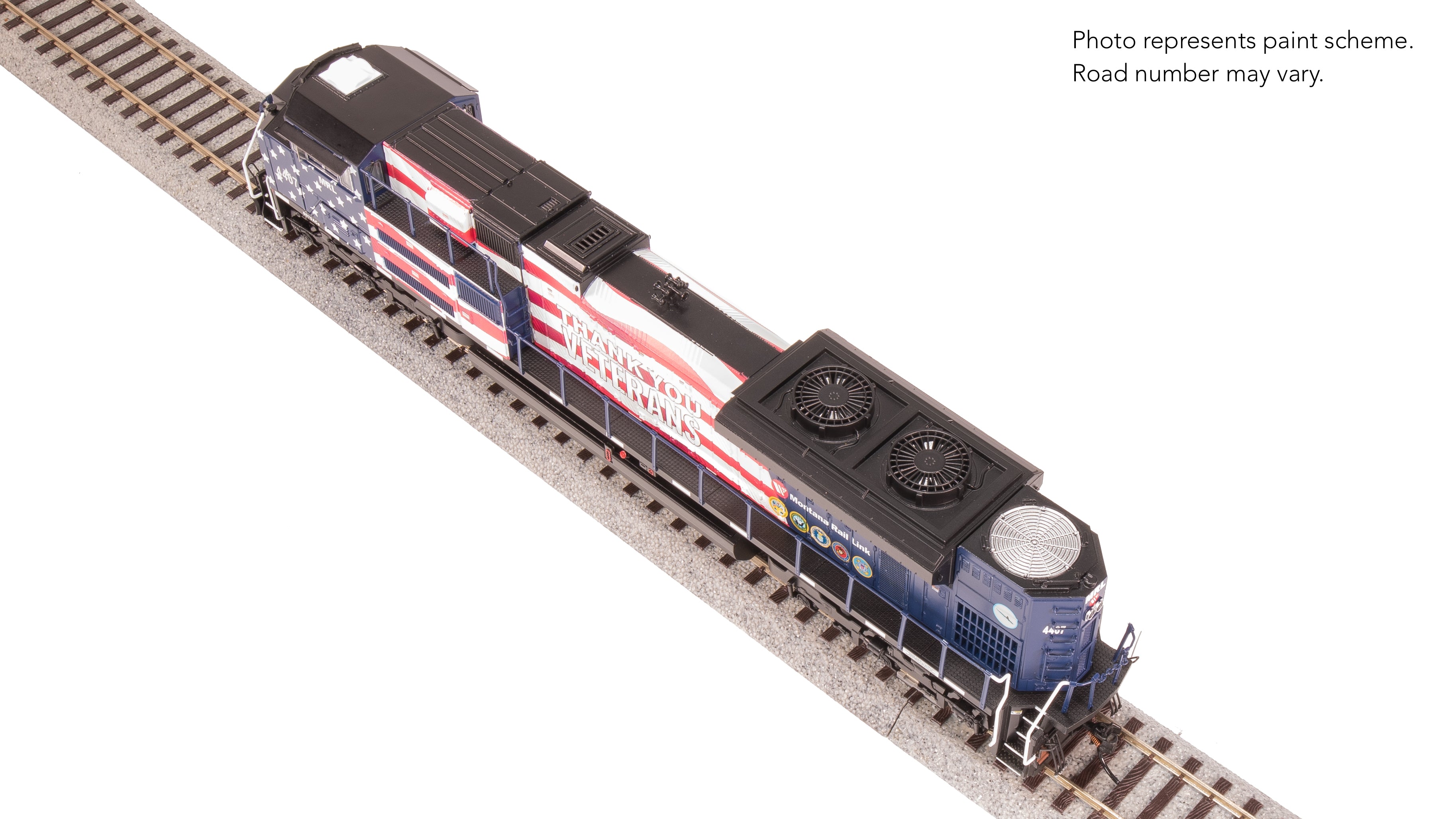 8702 EMD SD70ACe, MRL 4407, Veterans Tribute, No-Sound / DCC-Ready, HO