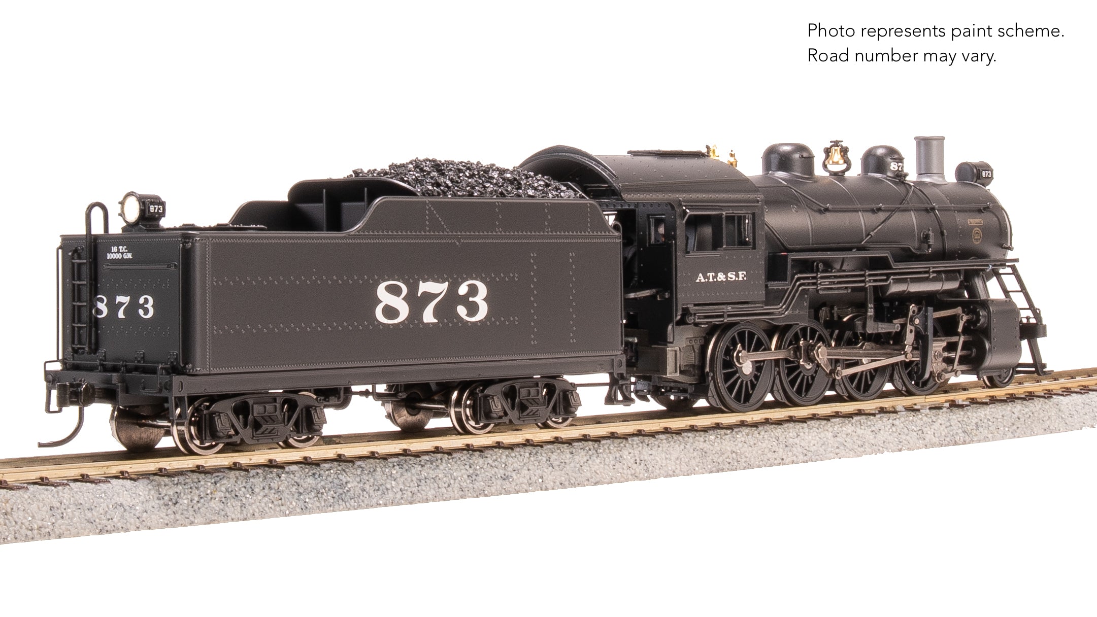 8731 2-8-0 Consolidation, ATSF 873, Paragon4 Sound/DC/DCC, Smoke, HO