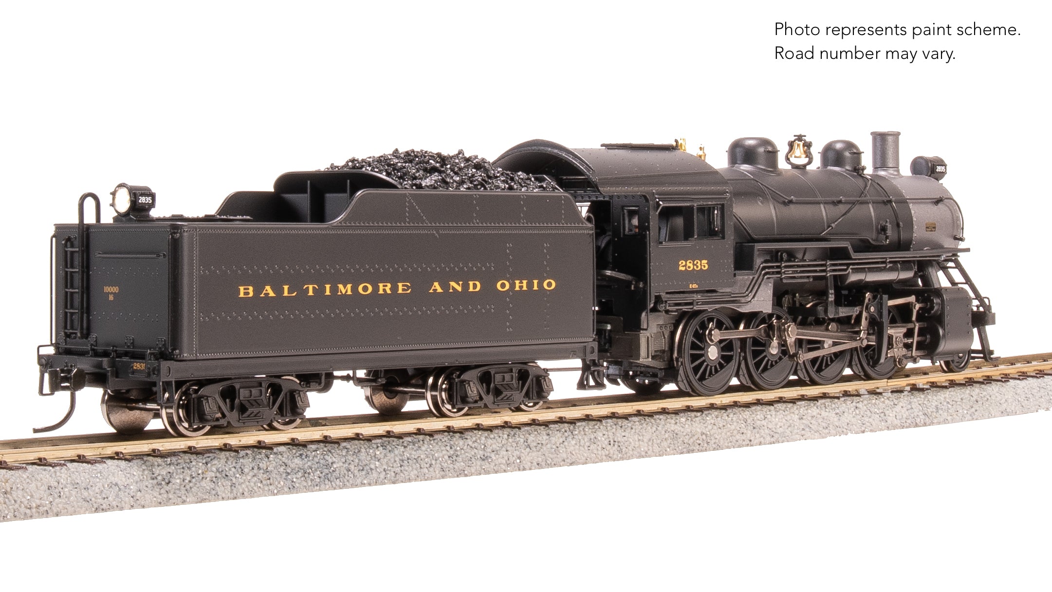8732 2-8-0 Consolidation, B&O 2835, Paragon4 Sound/DC/DCC, Smoke, HO