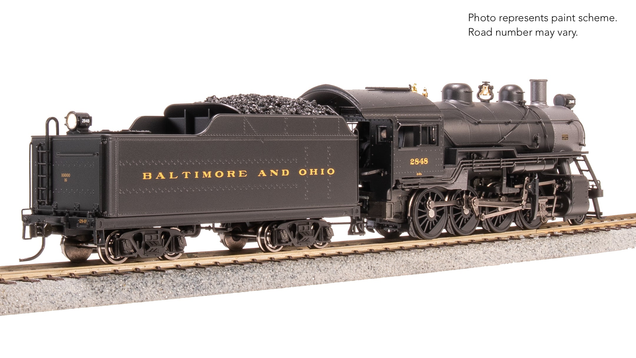 8733 2-8-0 Consolidation, B&O 2848, Paragon4 Sound/DC/DCC, Smoke, HO