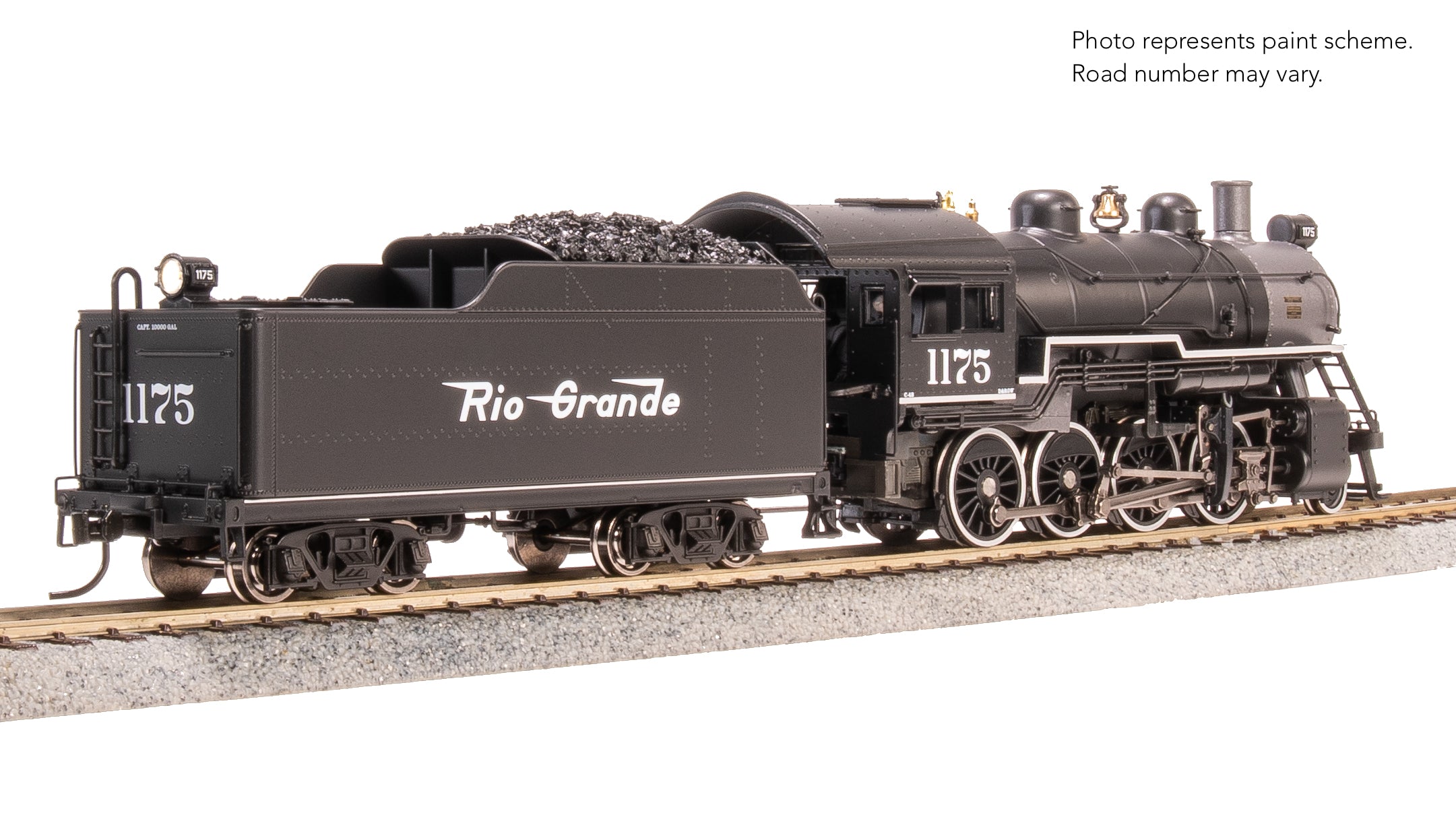 8737 2-8-0 Consolidation, DRGW 1175, Paragon4 Sound/DC/DCC, Smoke, HO