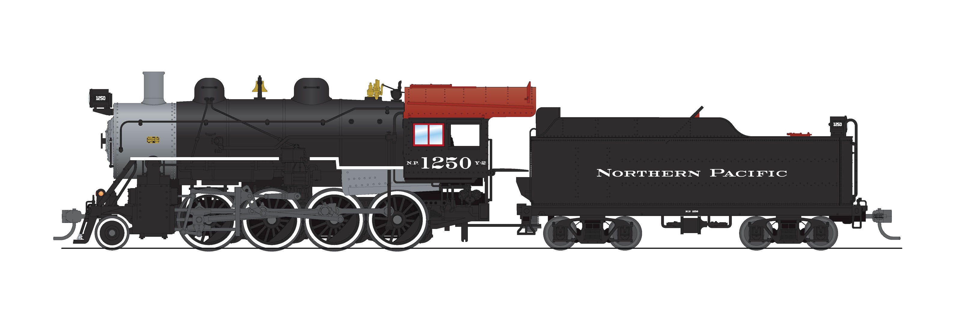 REFURBISHED R8739 2-8-0 Consolidation, NP 1252, Paragon4 Sound/DC/DCC, Smoke, HO
