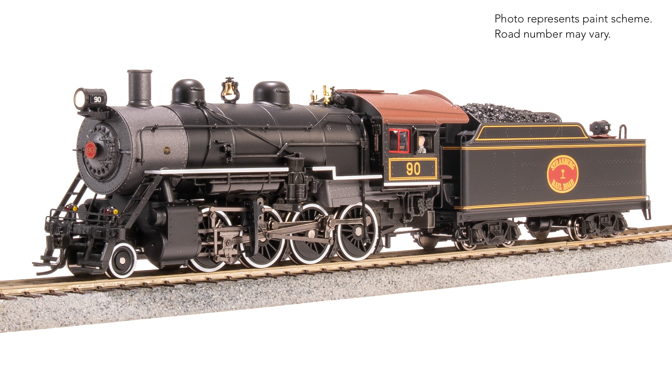 8743 2-8-0 Consolidation, Strasburg #90, Paragon4 Sound/DC/DCC, Smoke, HO (Trainworld Exclusive)