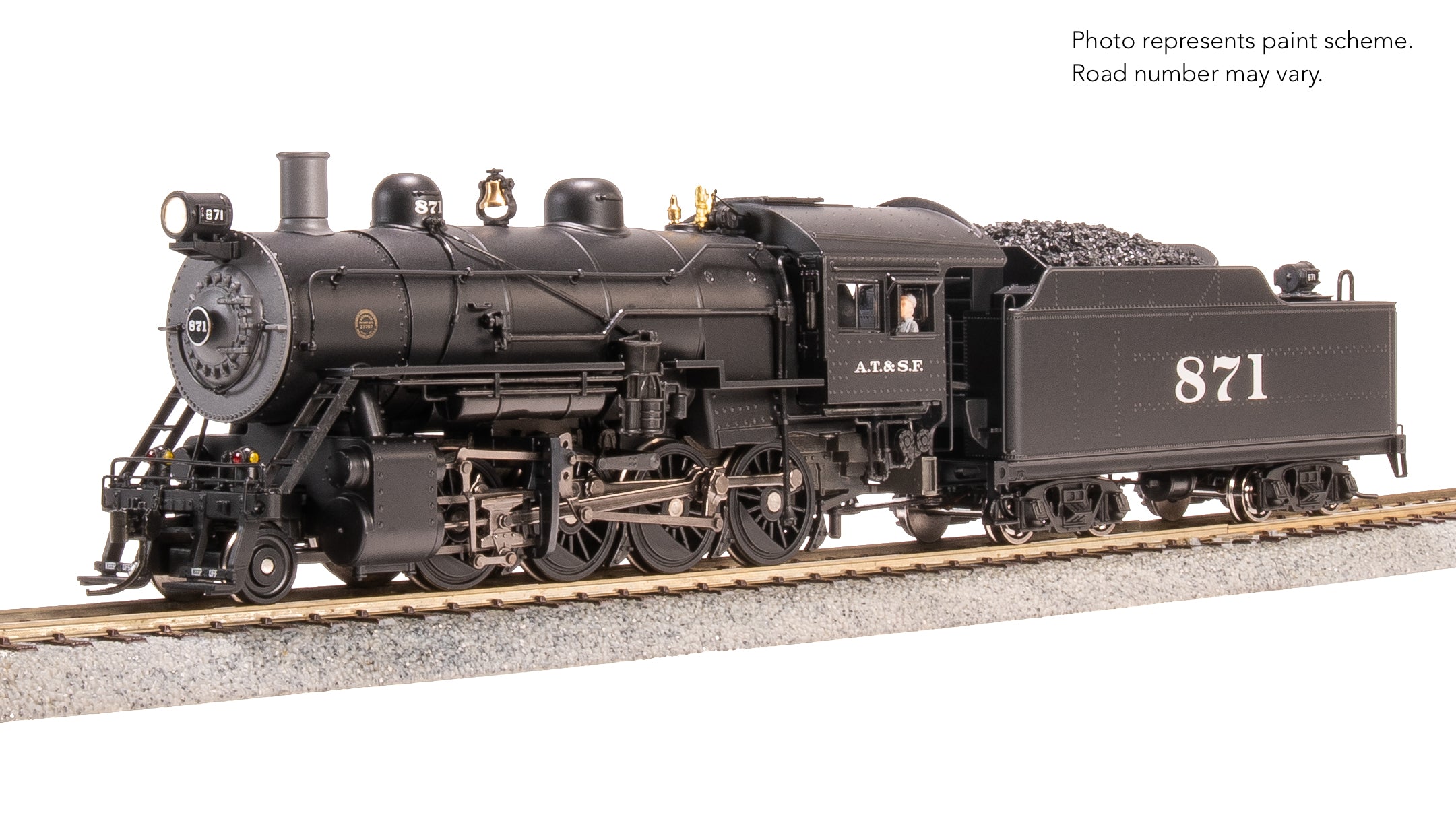 8745 2-8-0 Consolidation, ATSF 871, No-Sound / DCC-Ready, HO