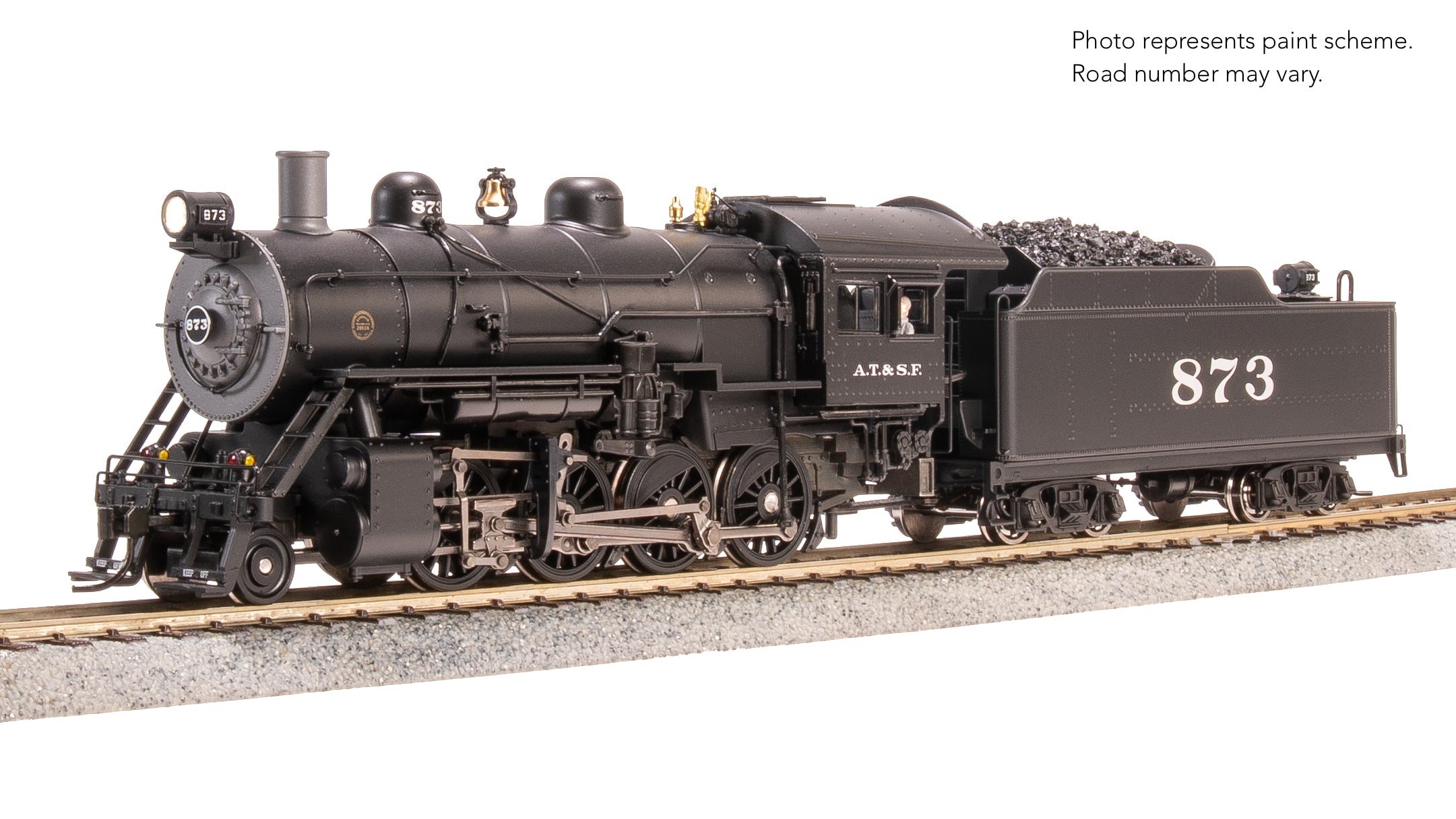 8746 2-8-0 Consolidation, ATSF 873, No-Sound / DCC-Ready, HO