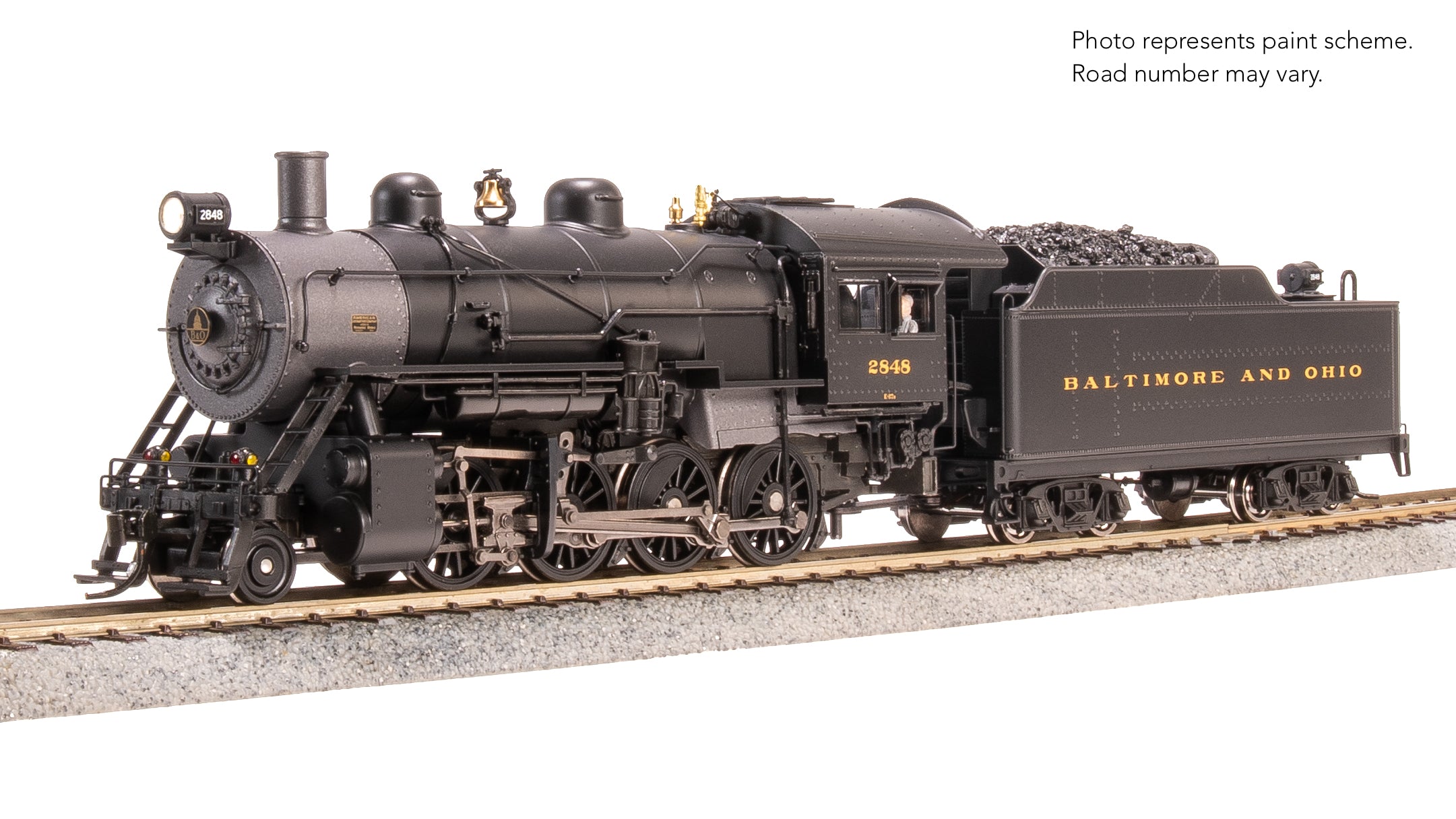 8748 2-8-0 Consolidation, B&O 2848, No-Sound / DCC-Ready, HO