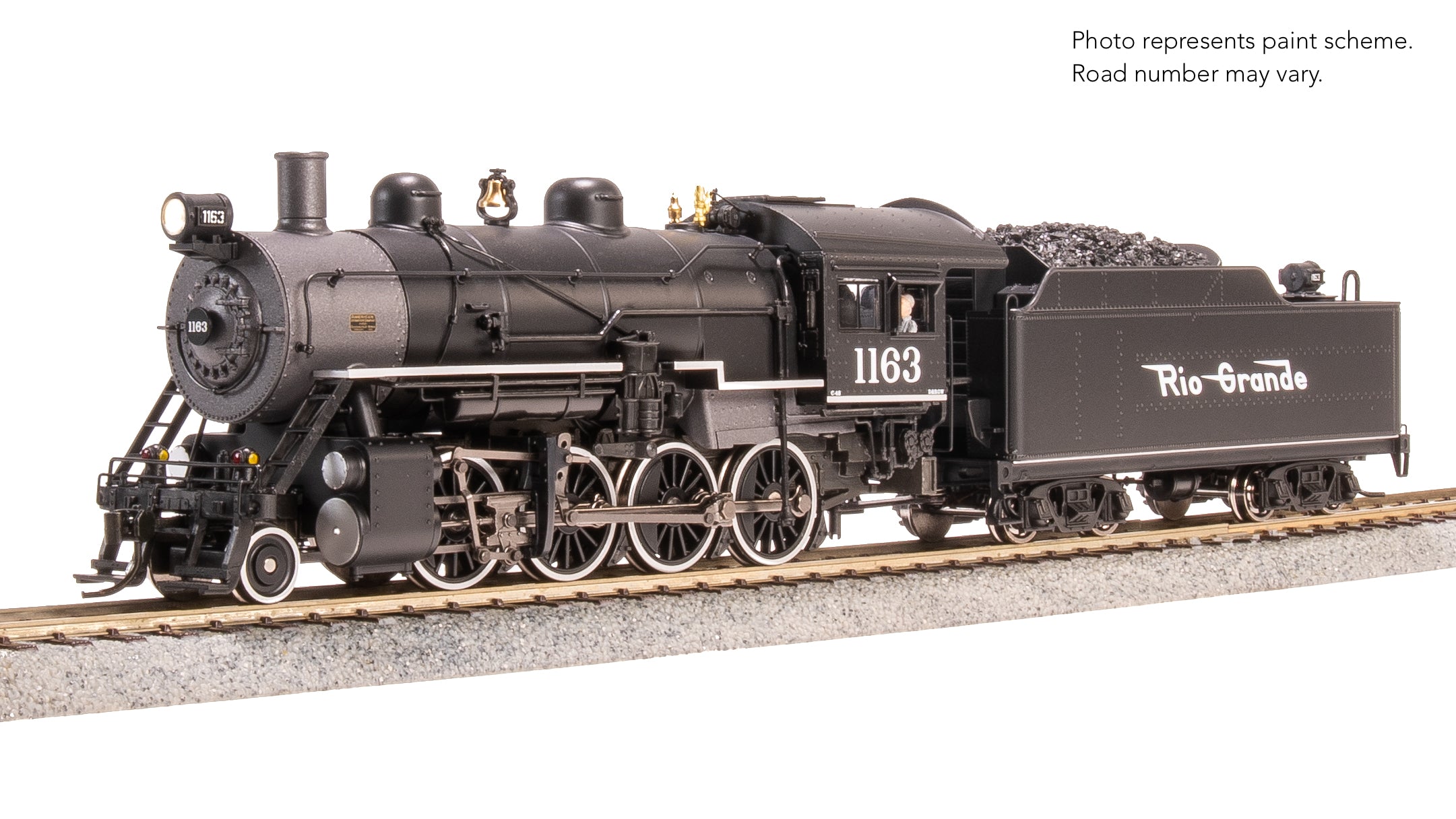 8751 2-8-0 Consolidation, DRGW 1163, No-Sound / DCC-Ready, HO