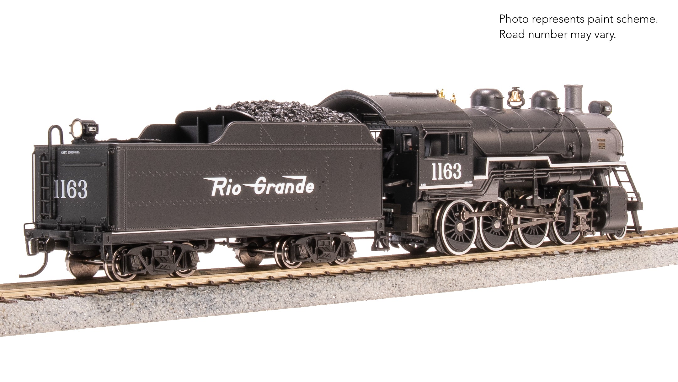 8751 2-8-0 Consolidation, DRGW 1163, No-Sound / DCC-Ready, HO