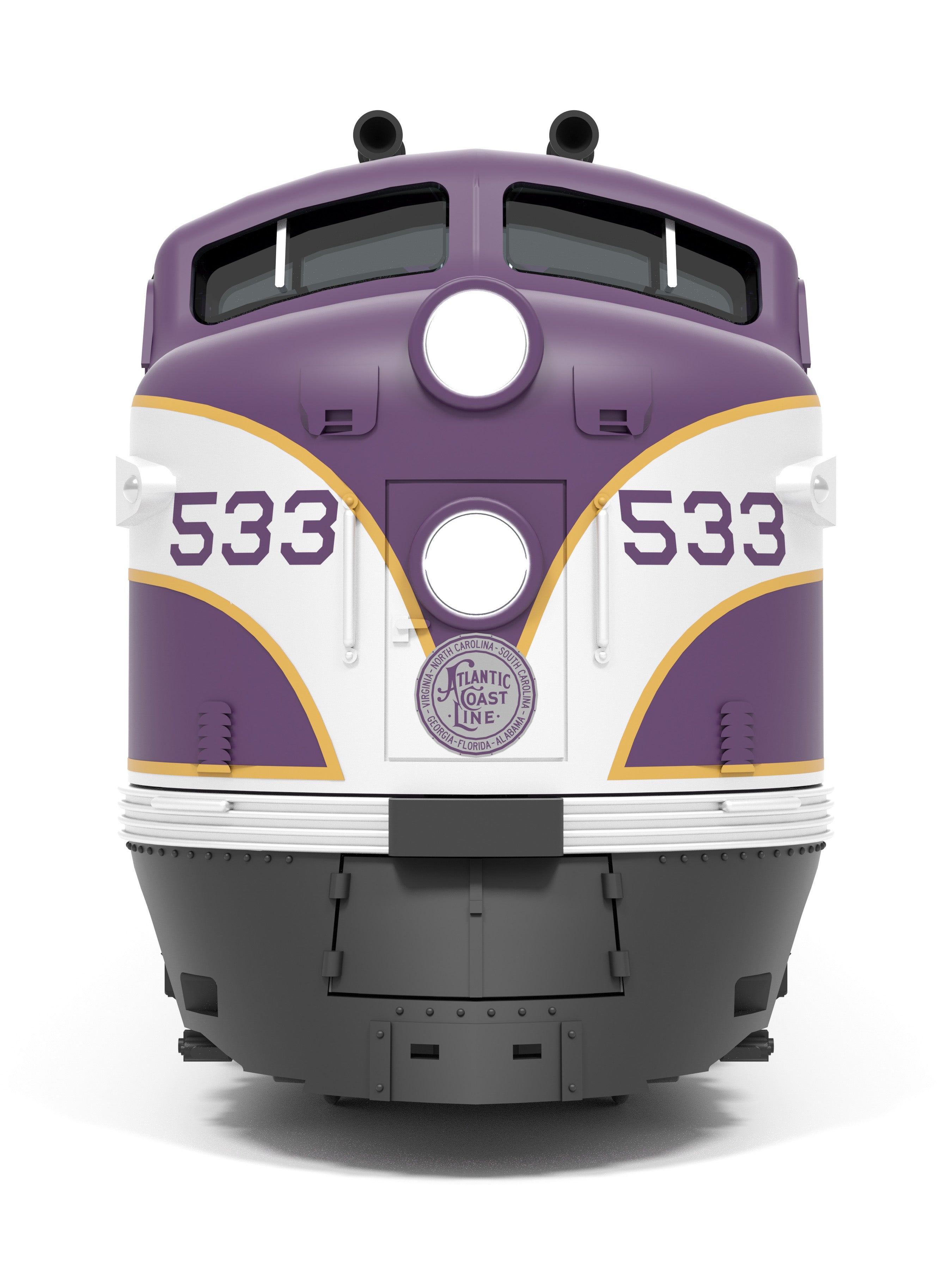 8761 EMD E7A, ACL 536, Purple & Silver, Paragon4 Sound/DC/DCC, N