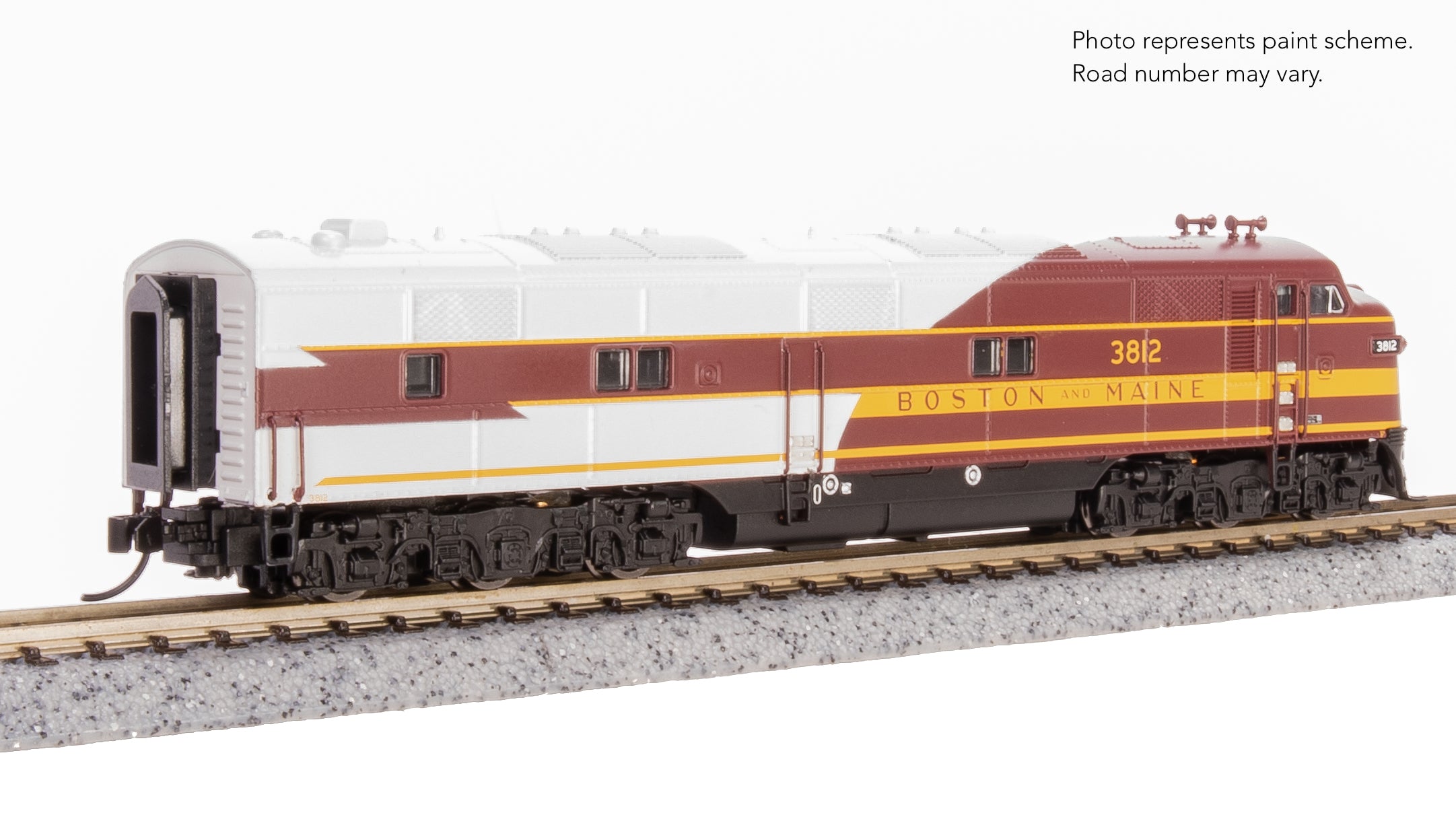 8763 EMD E7A, B&M 3812, As-Delivered, Paragon4 Sound/DC/DCC, N