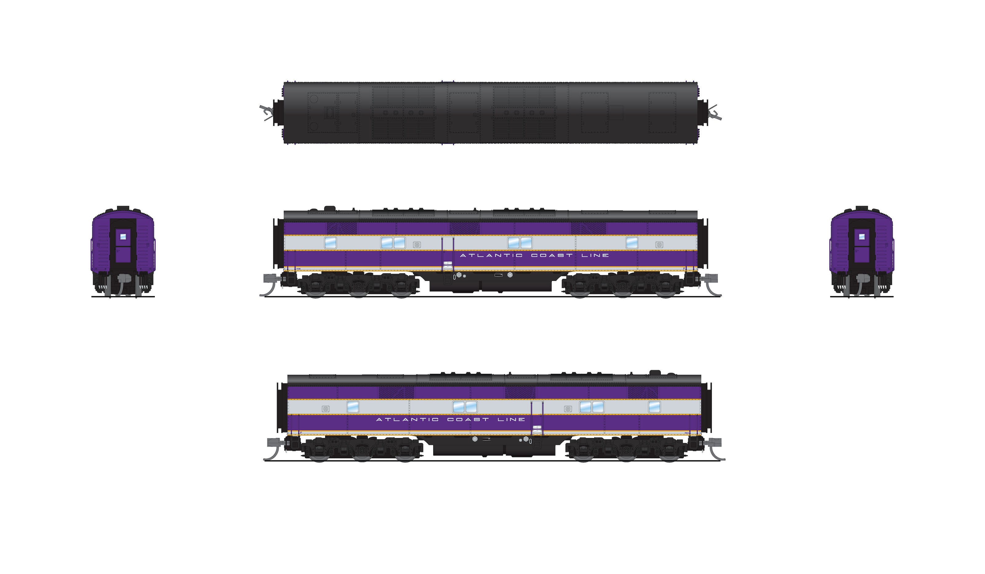 8789 ACL E7B, ACL 763B, Purple & Silver, No-Sound / DCC-Ready, N Default Title