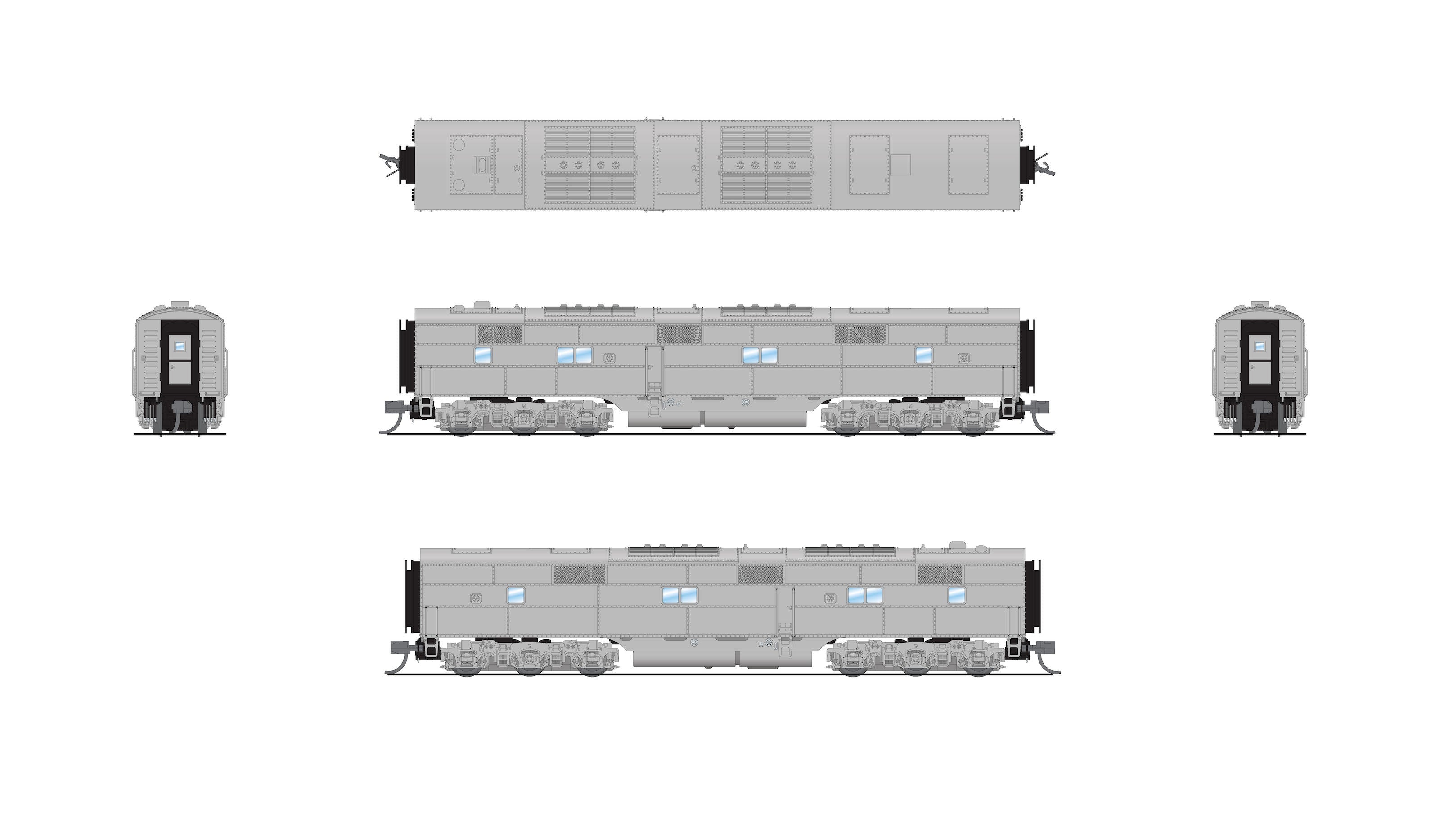 8803 EMD E7B, Unpainted, No-Sound / DCC-Ready, N Default Title