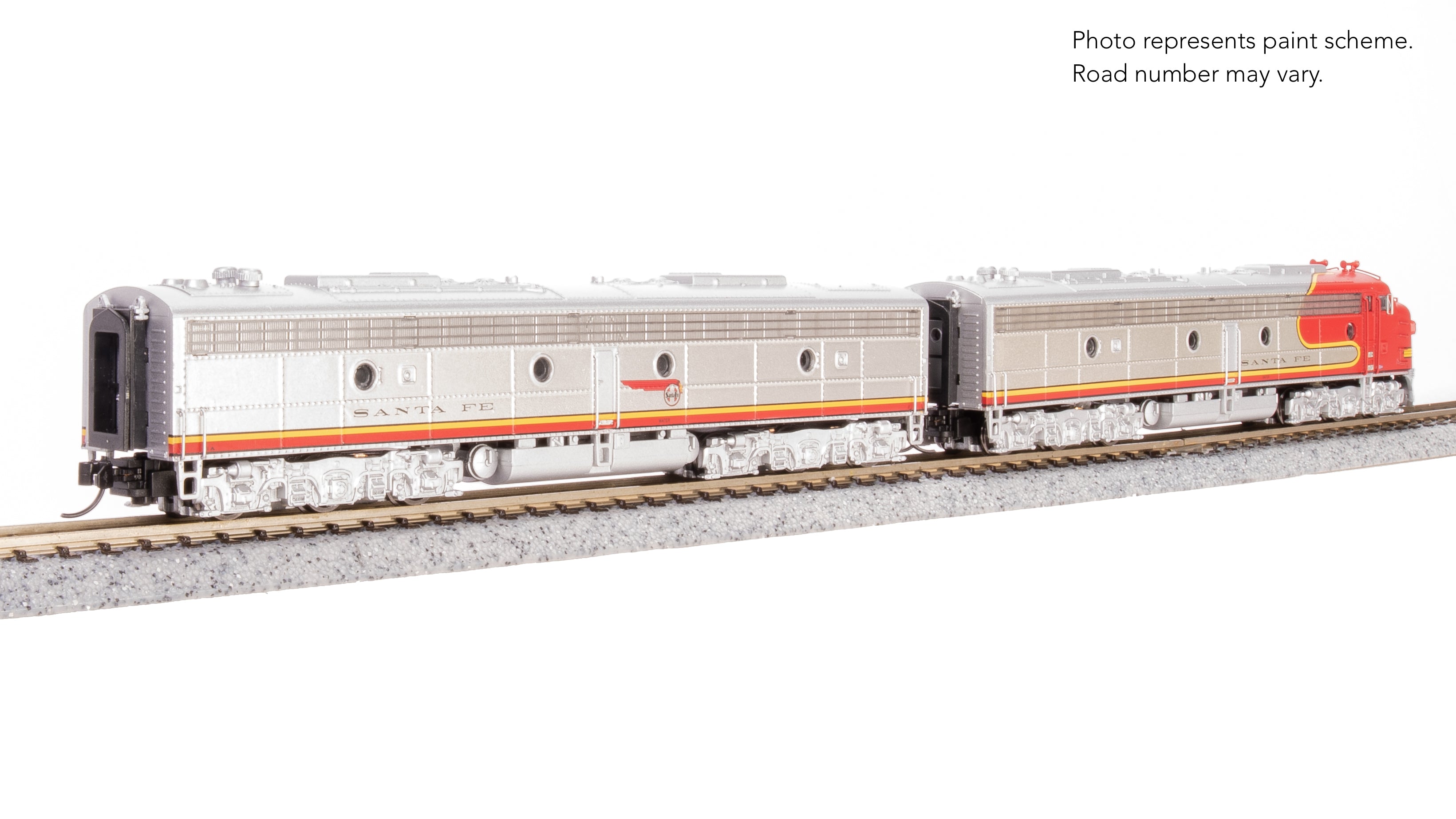 8810 EMD E8 A/B, ATSF 81L / 81A, Warbonnet, A-unit Paragon4 Sound/DC/DCC, Unpowered B-unit, N