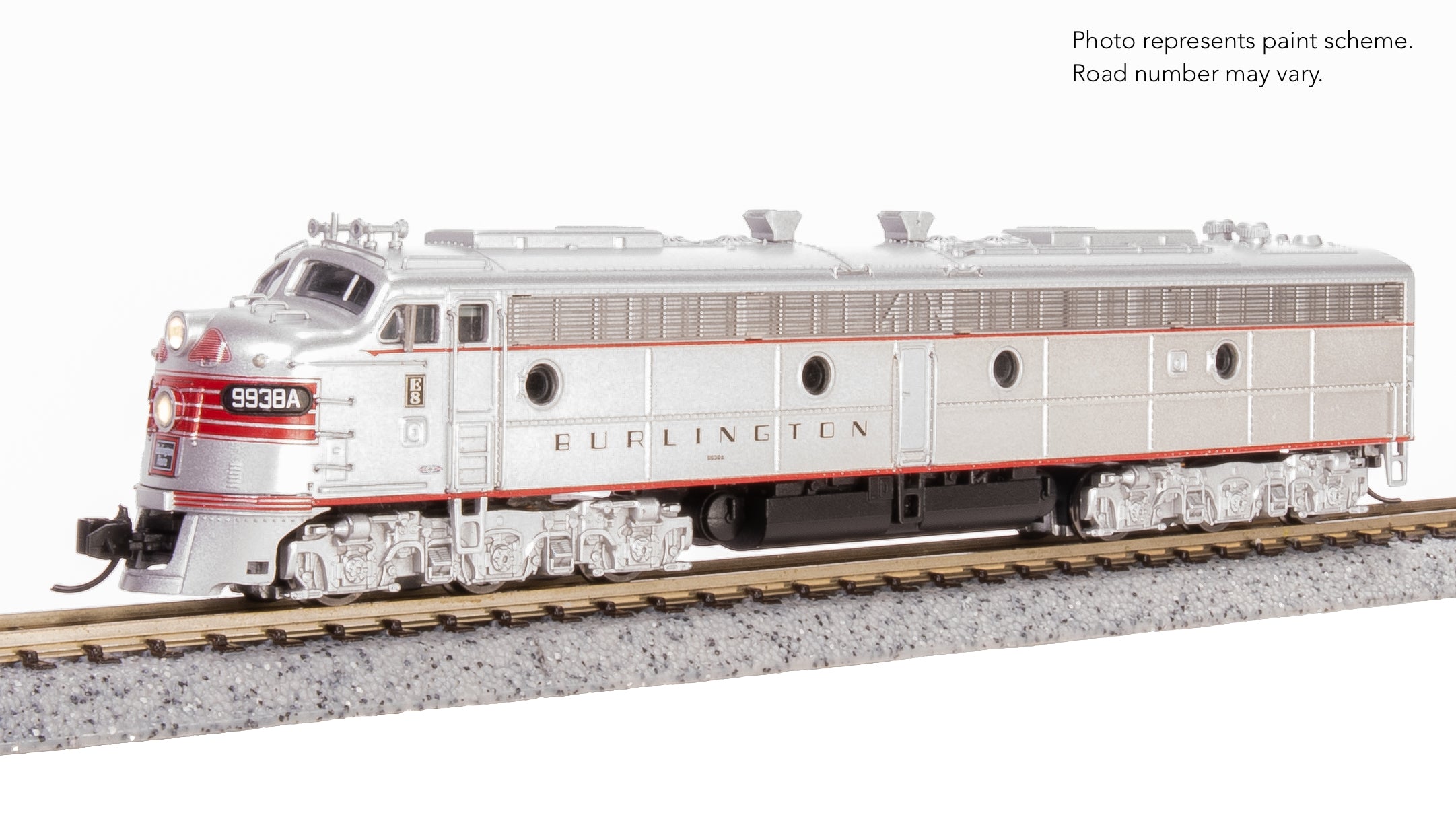8816 EMD E8A, CB&Q 9938A, w/ Red Stripes, Paragon4 Sound/DC/DCC, N