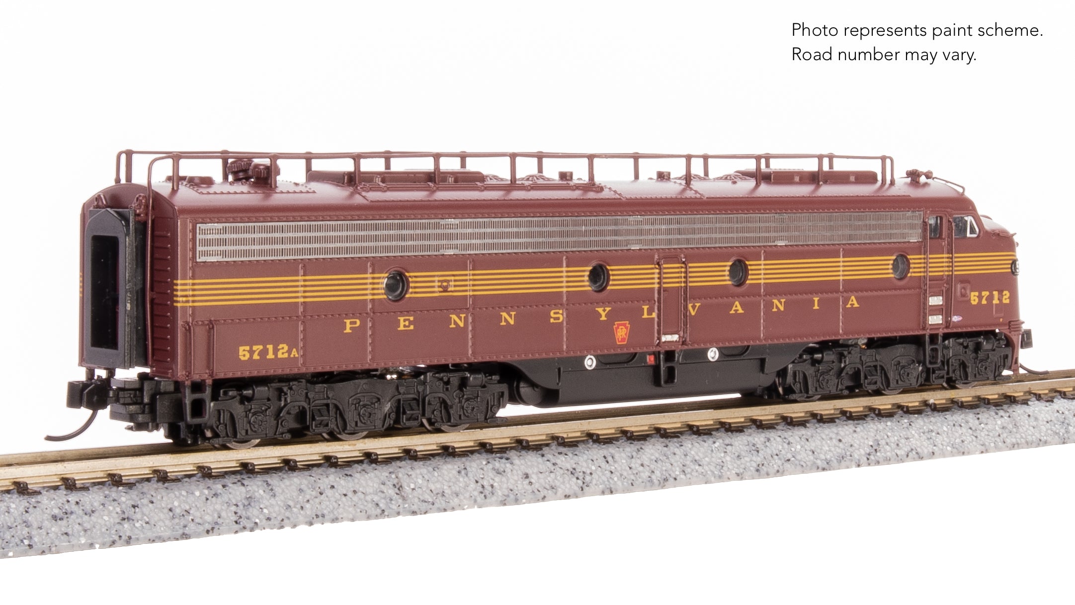 8822 EMD E8A, PRR 5712, Tuscan 5-stripe, Paragon4 Sound/DC/DCC, N