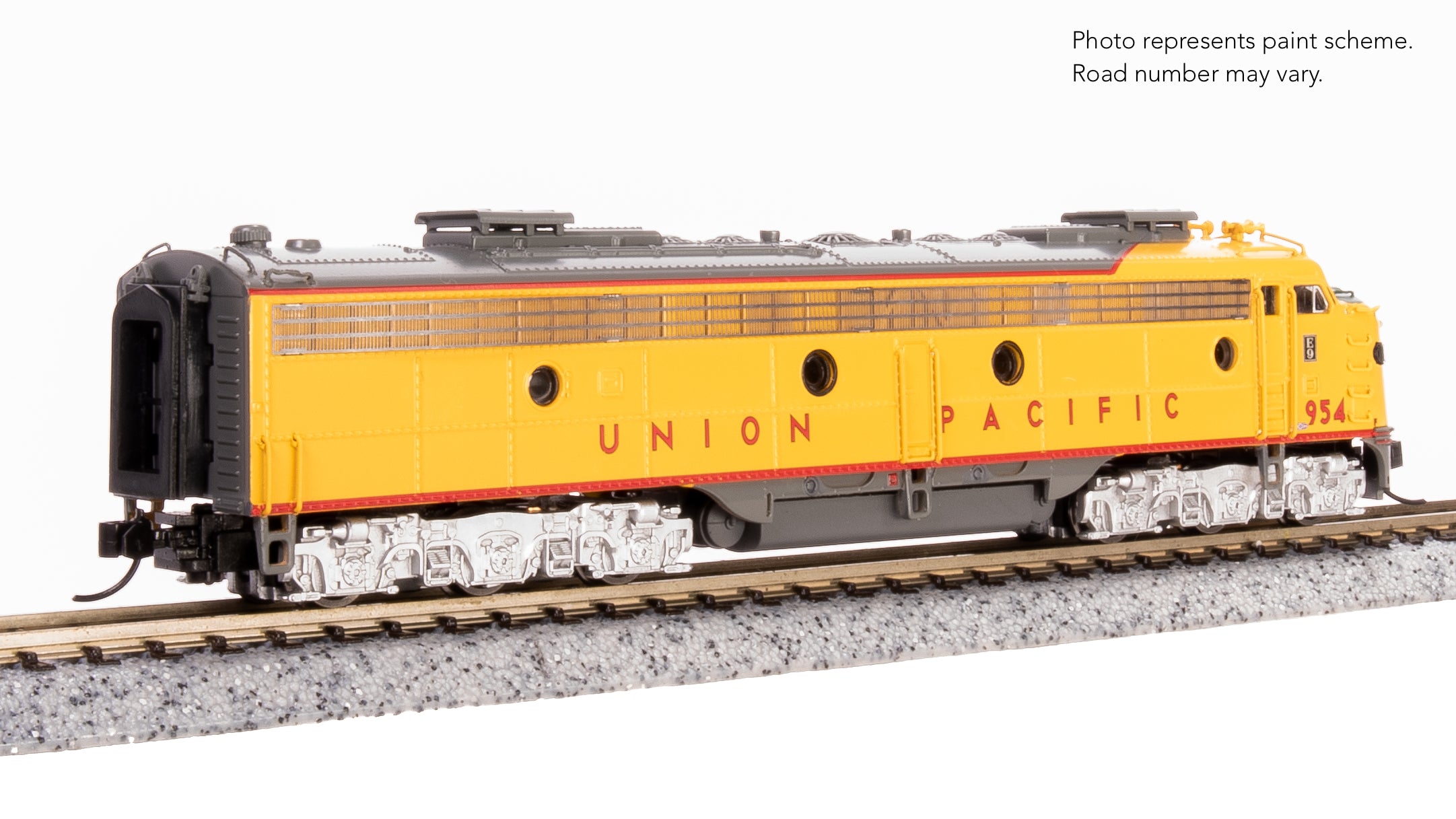 8826 EMD E9 A/B, UP 954 / 962B, Yellow & Gray, A-unit Paragon4 Sound/DC/DCC, Unpowered B-unit, N