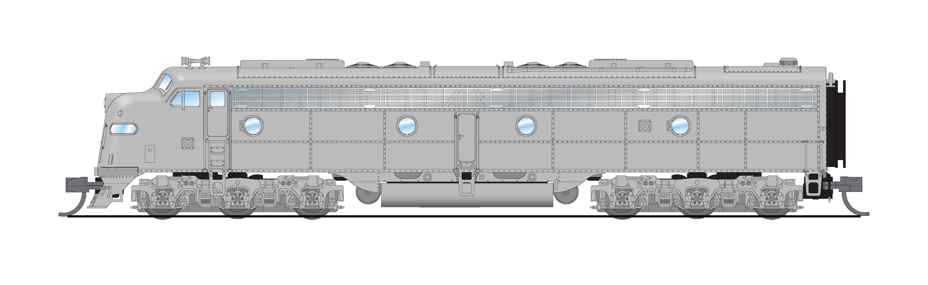 8829 EMD E8A, Unpainted, Paragon4 Sound/DC/DCC, N Default Title