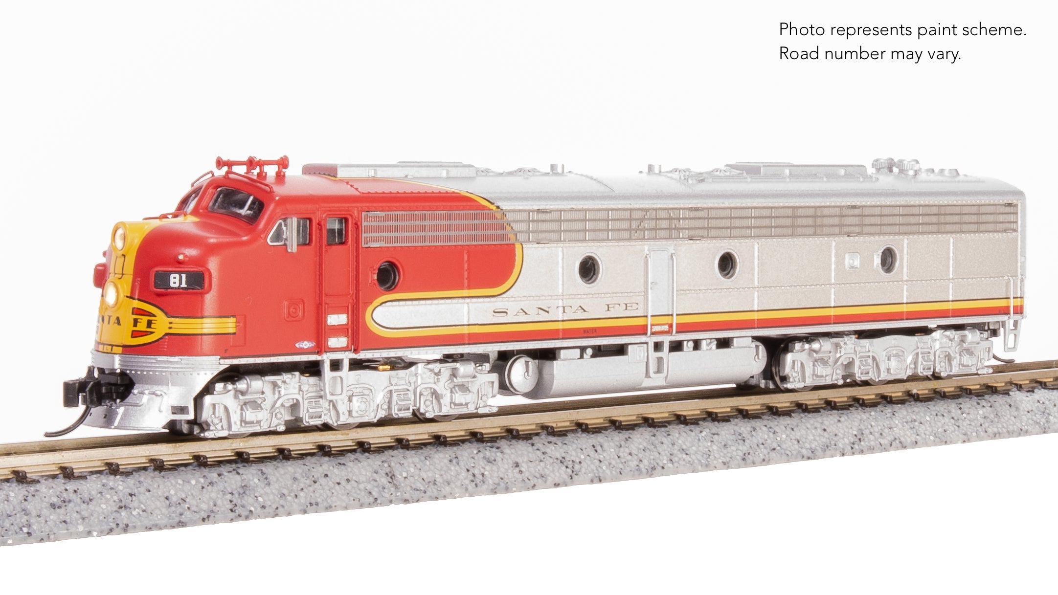 8840 EMD E8A, ATSF 83L, Warbonnet, No-Sound / DCC-Ready, N
