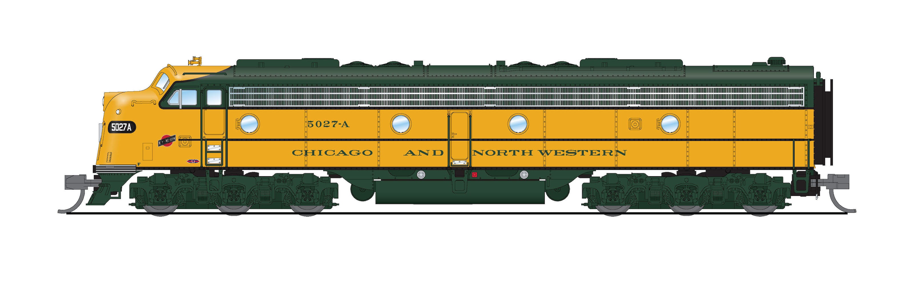 8846 EMD E8A, CNW 5027A, As-Delivered, No-Sound / DCC-Ready, N Default Title
