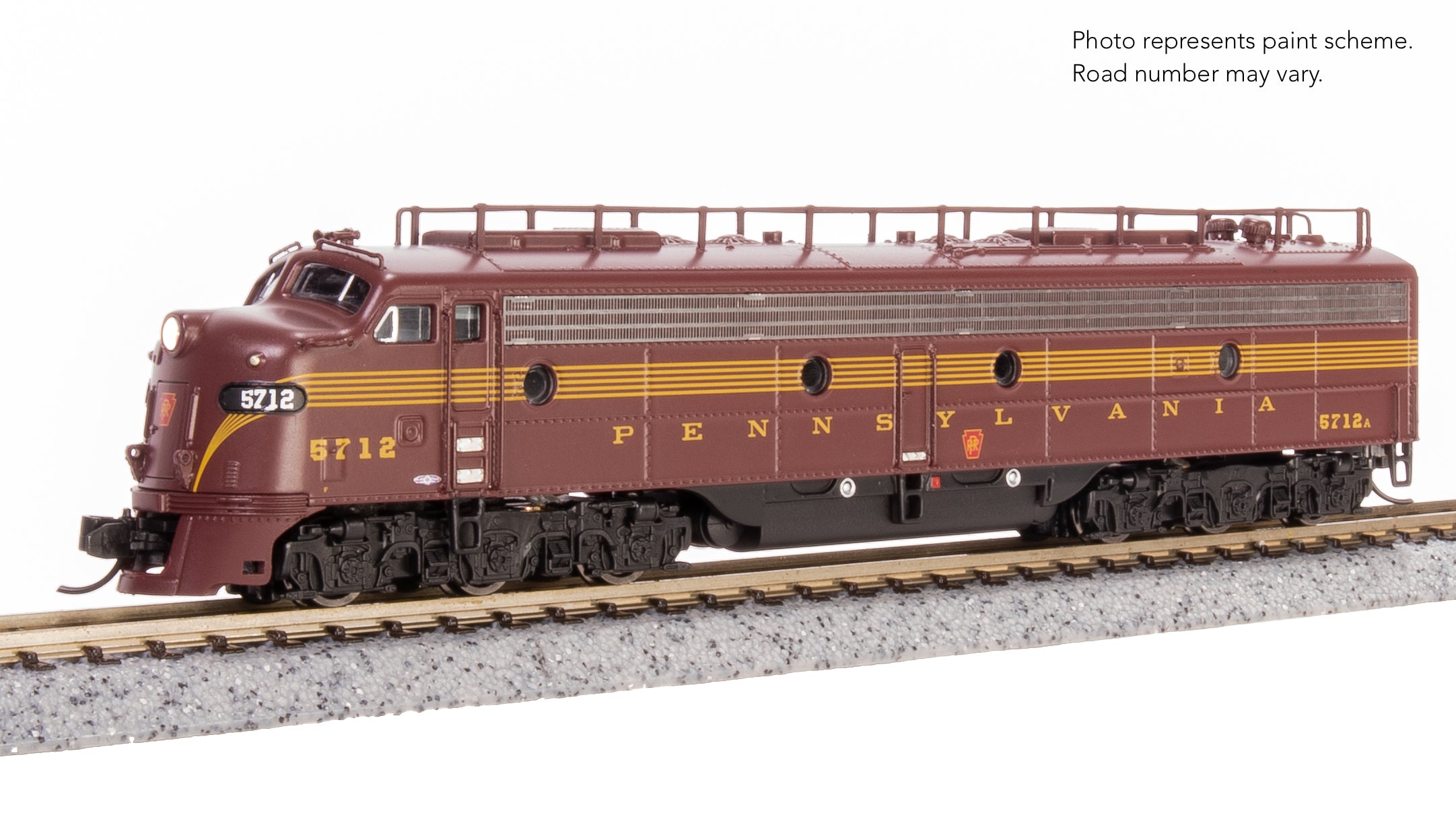 8850 EMD E8A, PRR 5712, Tuscan 5-stripe, No-Sound / DCC-Ready, N