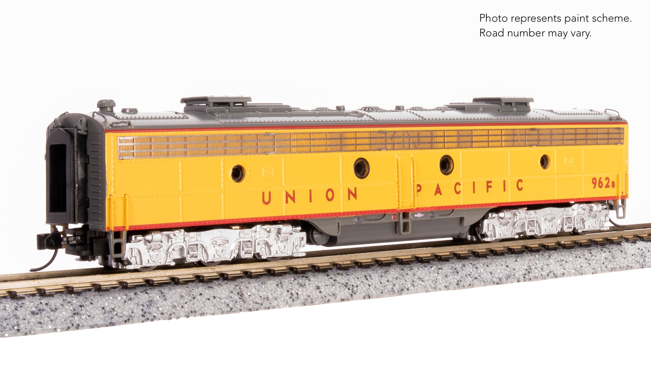 8855 EMD E9B, UP 970B, Yellow & Gray, No-Sound / DCC-Ready, N