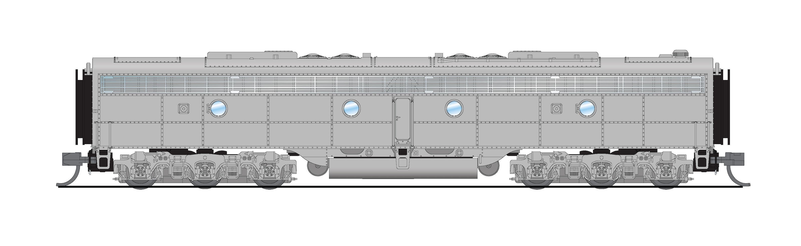 REFURBISHED R8857 EMD E8B, Unpainted, No-Sound / DCC-Ready, N