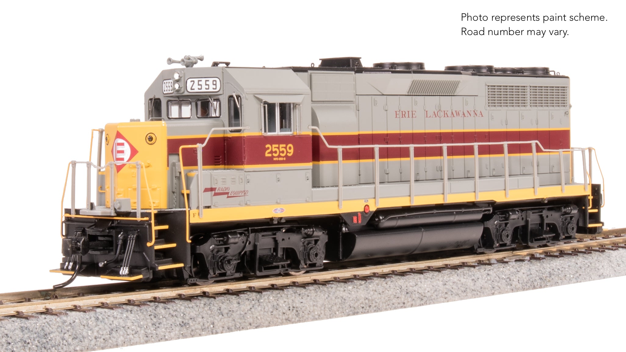 8942 EMD GP35, EL 2559, As-Delivered Gray/Maroon/Yellow, No-Sound / DCC-Ready, HO