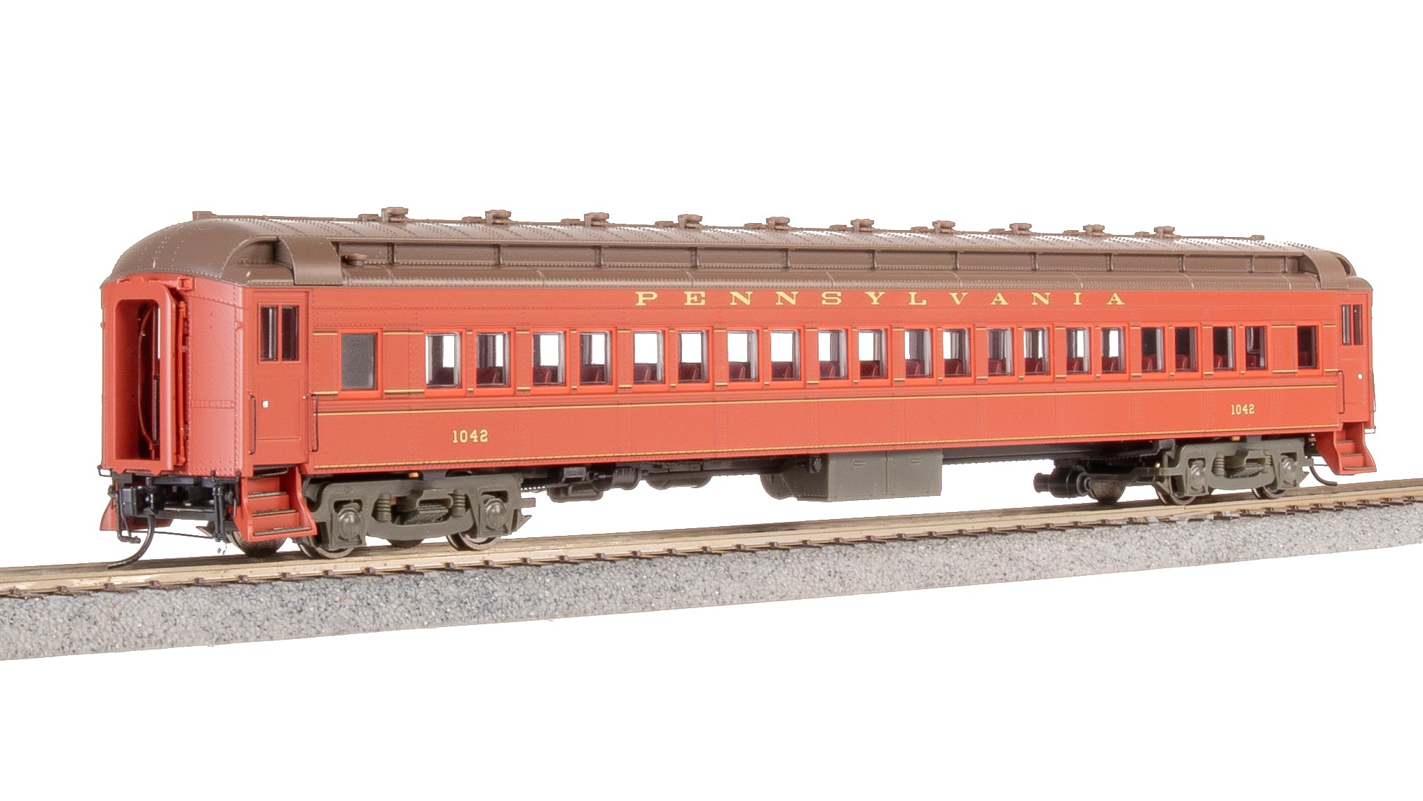 8964 PRR Heavyweight 5-Car Passenger Set, 1930's Era, HO (PB70 #5034, P70 #823, P70 #989, P70 #1042, Z74d #120 "Pennsylvania")