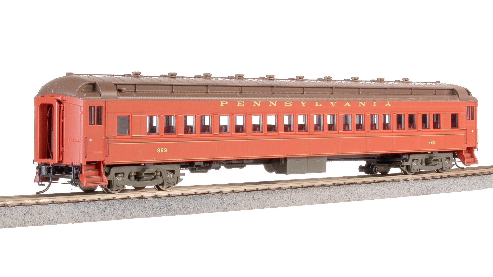 8964 PRR Heavyweight 5-Car Passenger Set, 1930's Era, HO (PB70 #5034, P70 #823, P70 #989, P70 #1042, Z74d #120 "Pennsylvania")