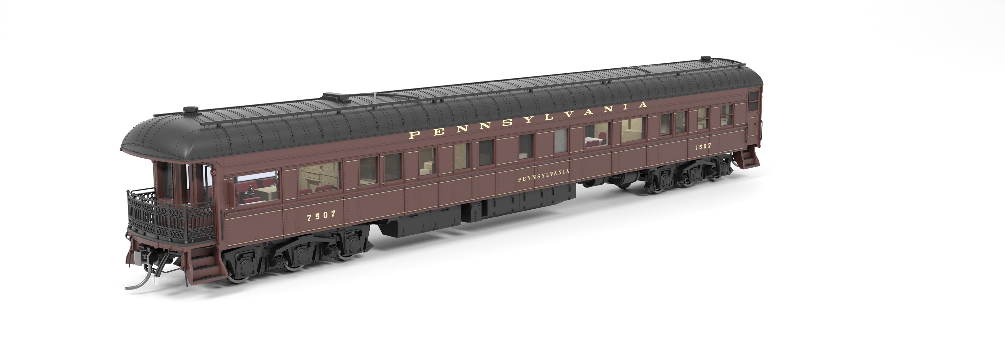 8970 Z74D Business Car, PRR 7507, "Pennsylvania", Late 1940's, HO Scale