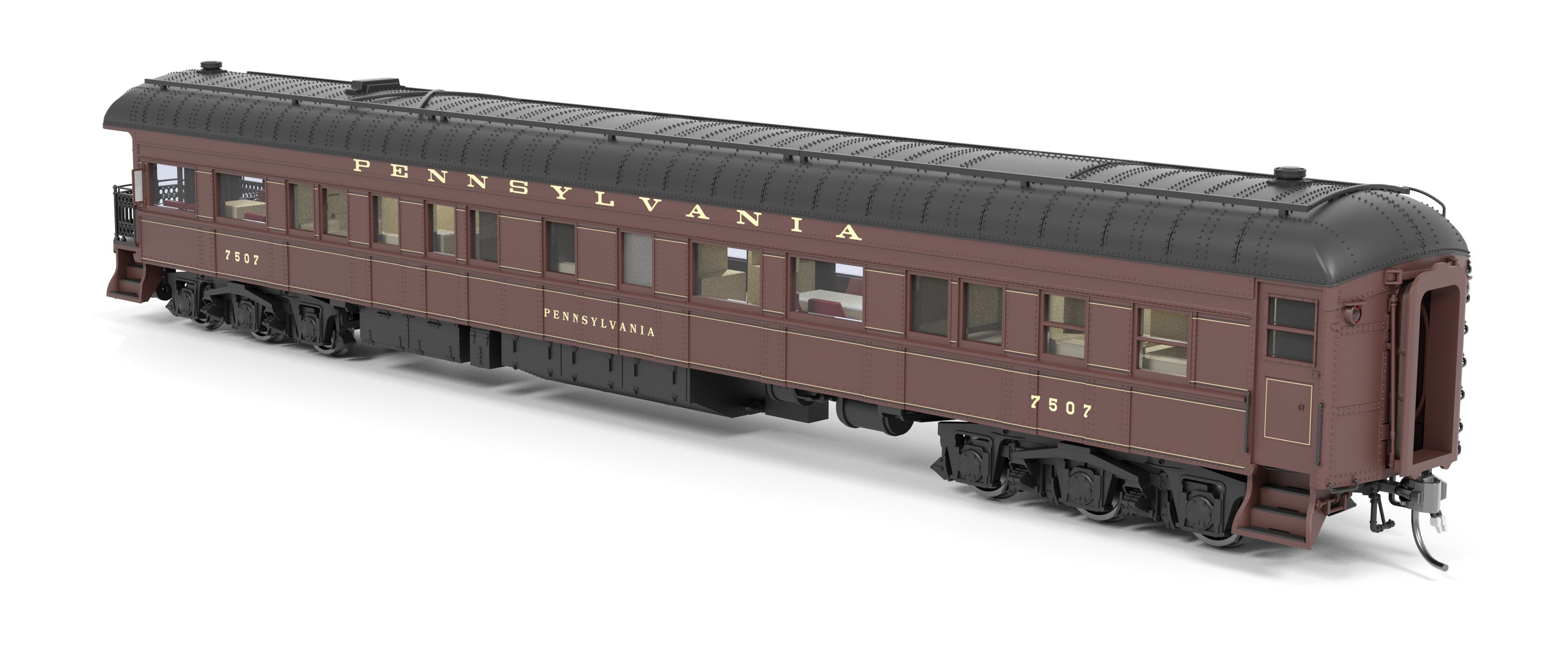 8970 Z74D Business Car, PRR 7507, "Pennsylvania", Late 1940's, HO Scale