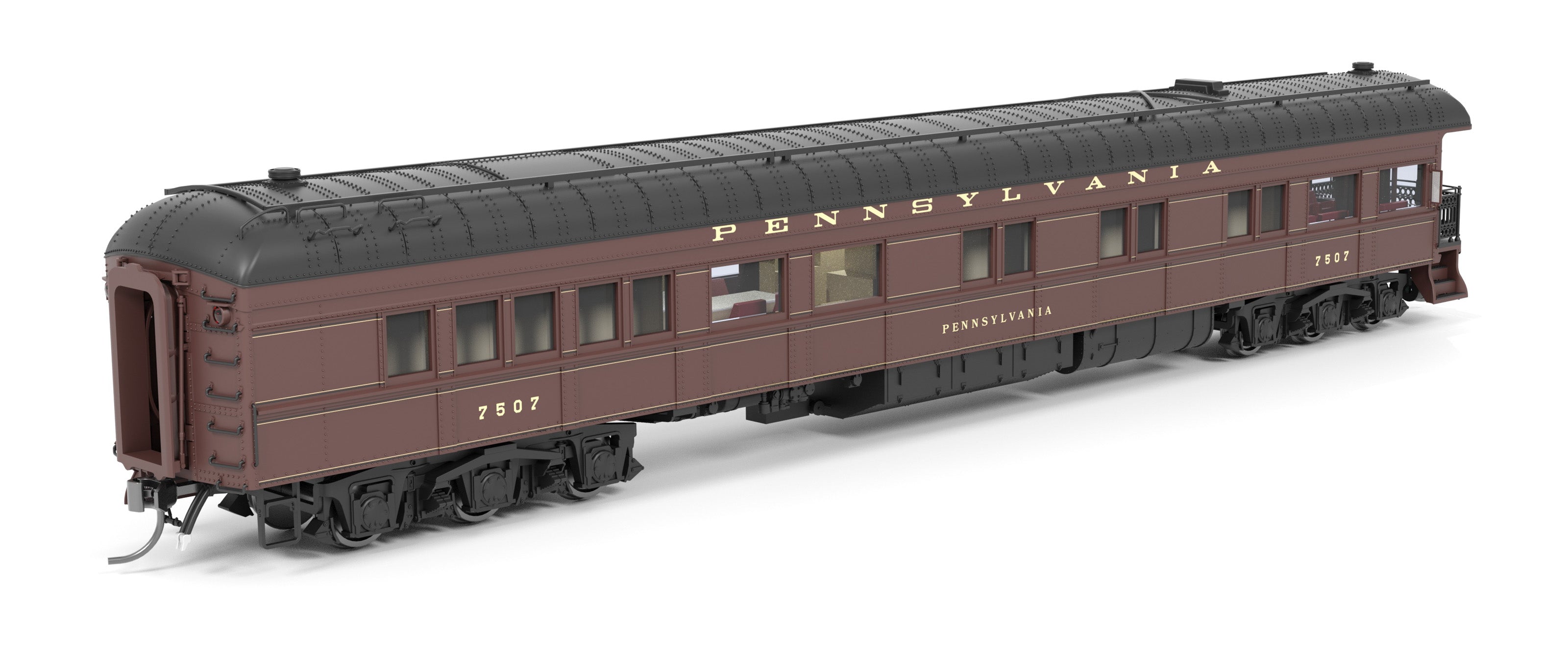 8970 Z74D Business Car, PRR 7507, "Pennsylvania", Late 1940's, HO Scale