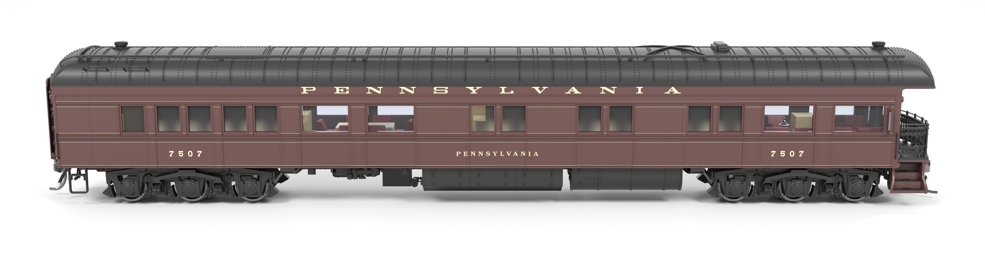 8970 Z74D Business Car, PRR 7507, "Pennsylvania", Late 1940's, HO Scale