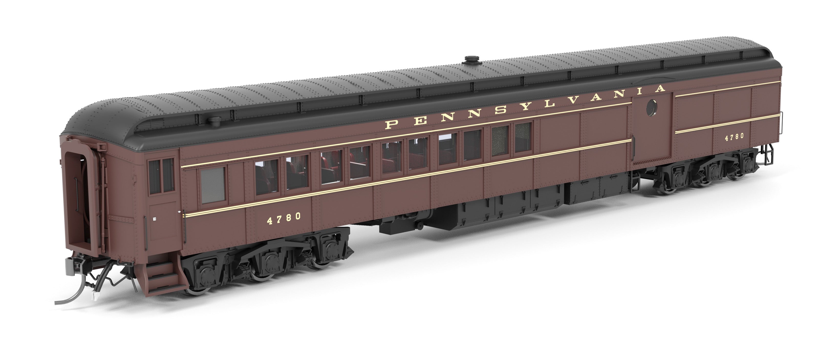 8983 PB70 Coach-Baggage Combine, PRR 5120, late-1940's Paint, HO Scale