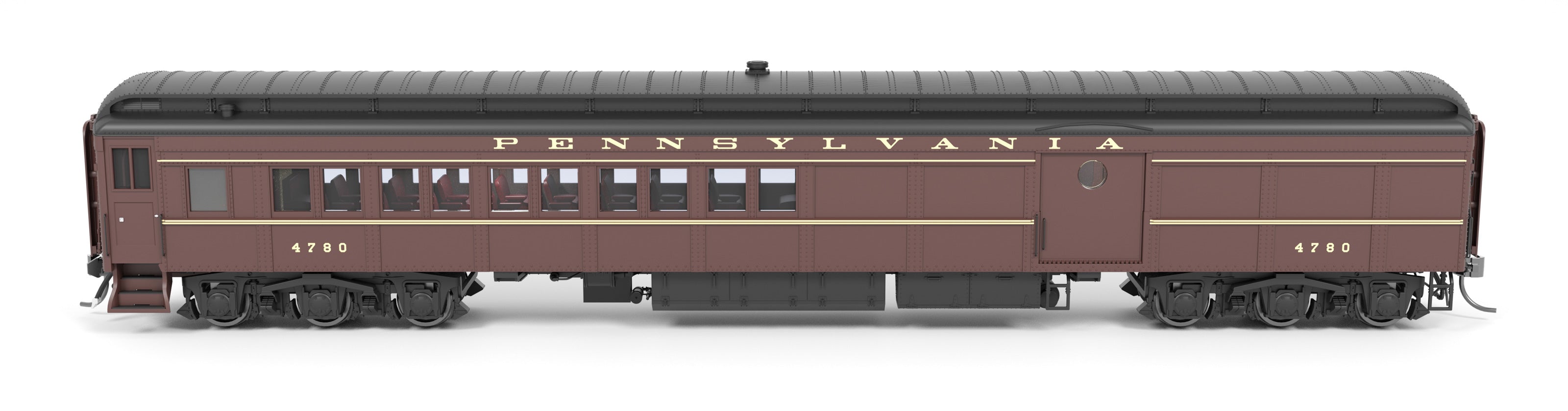 8983 PB70 Coach-Baggage Combine, PRR 5120, late-1940's Paint, HO Scale