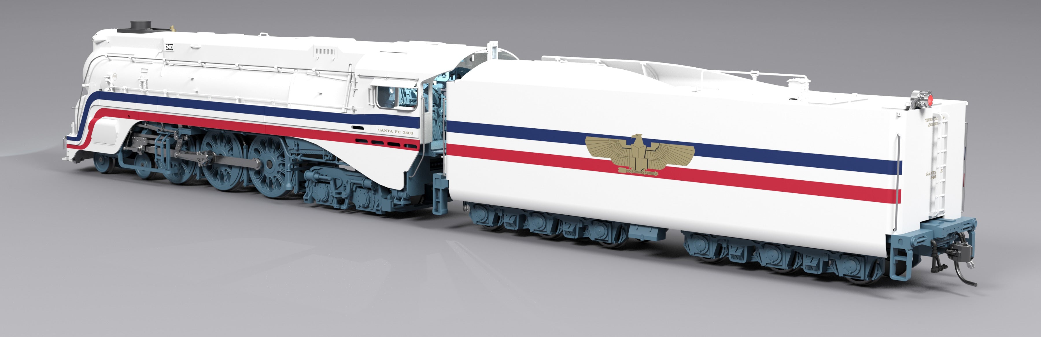 8986 Freedom Train #3460, 1947 Fantasy Paint, Paragon4 Sound/DC/DCC, Smoke, HO