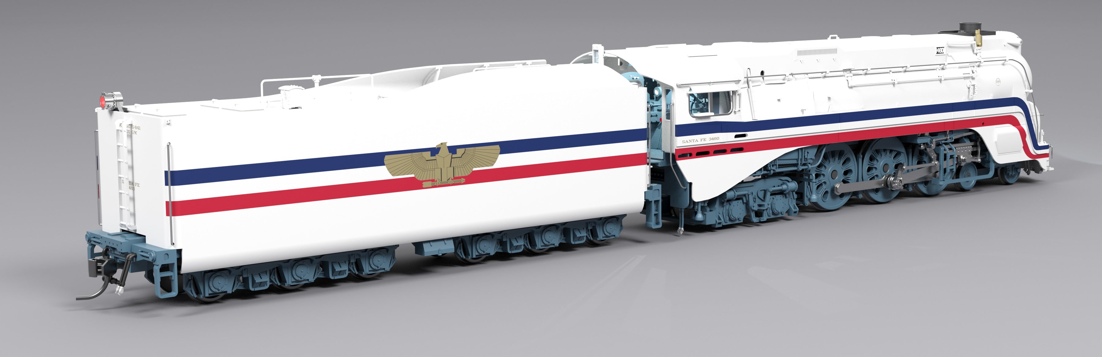 8986 Freedom Train #3460, 1947 Fantasy Paint, Paragon4 Sound/DC/DCC, Smoke, HO